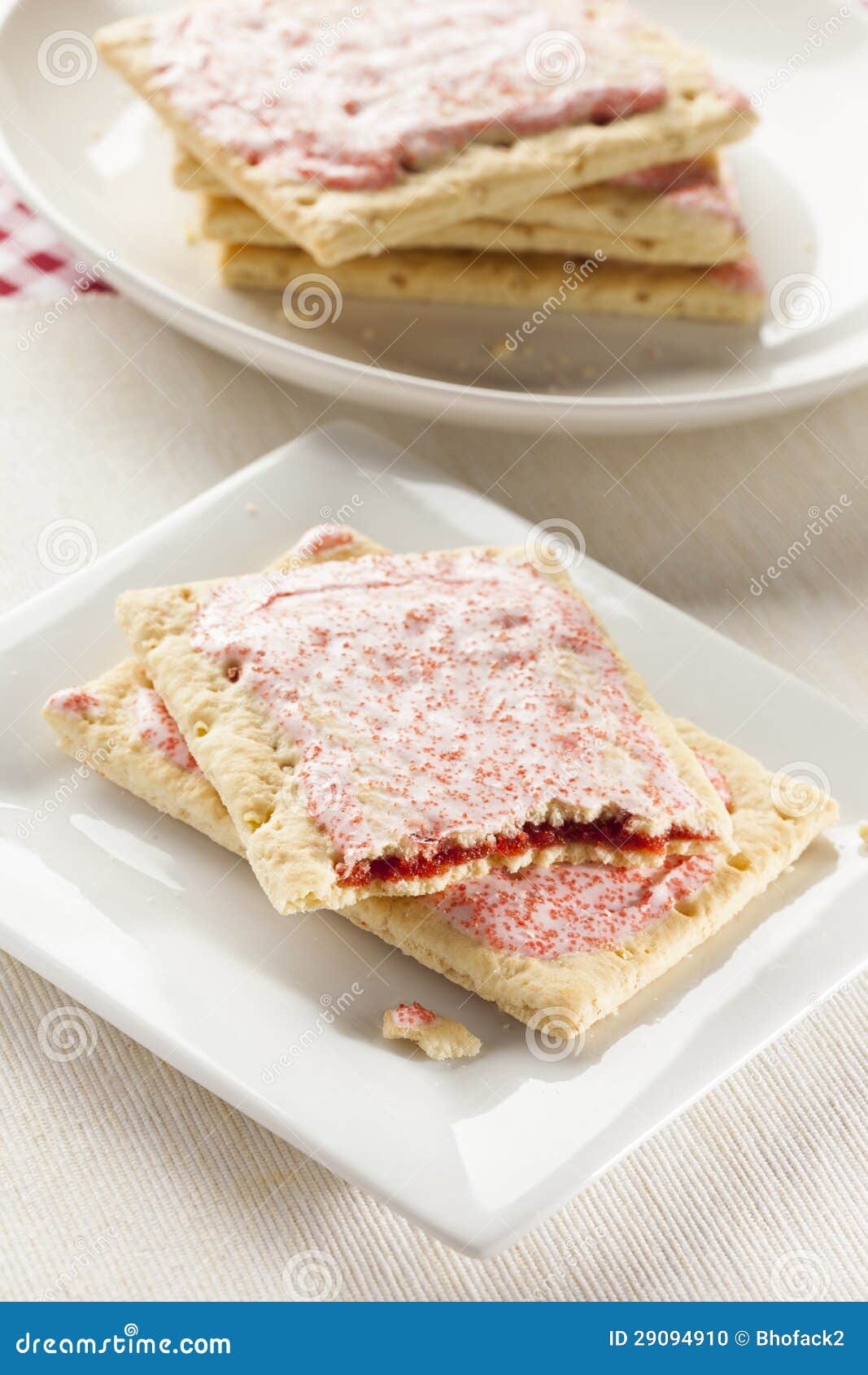 Hot Strawberry Toaster Pastry Stock Photo Image of unhealthy