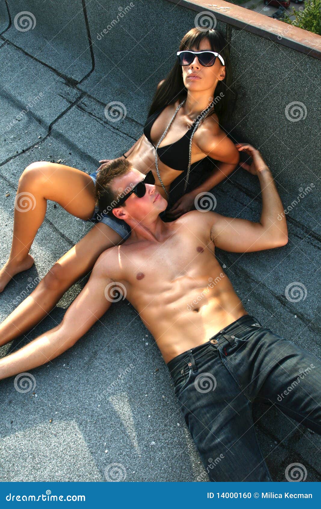 Hot Summer Couple Stock Photo Imag