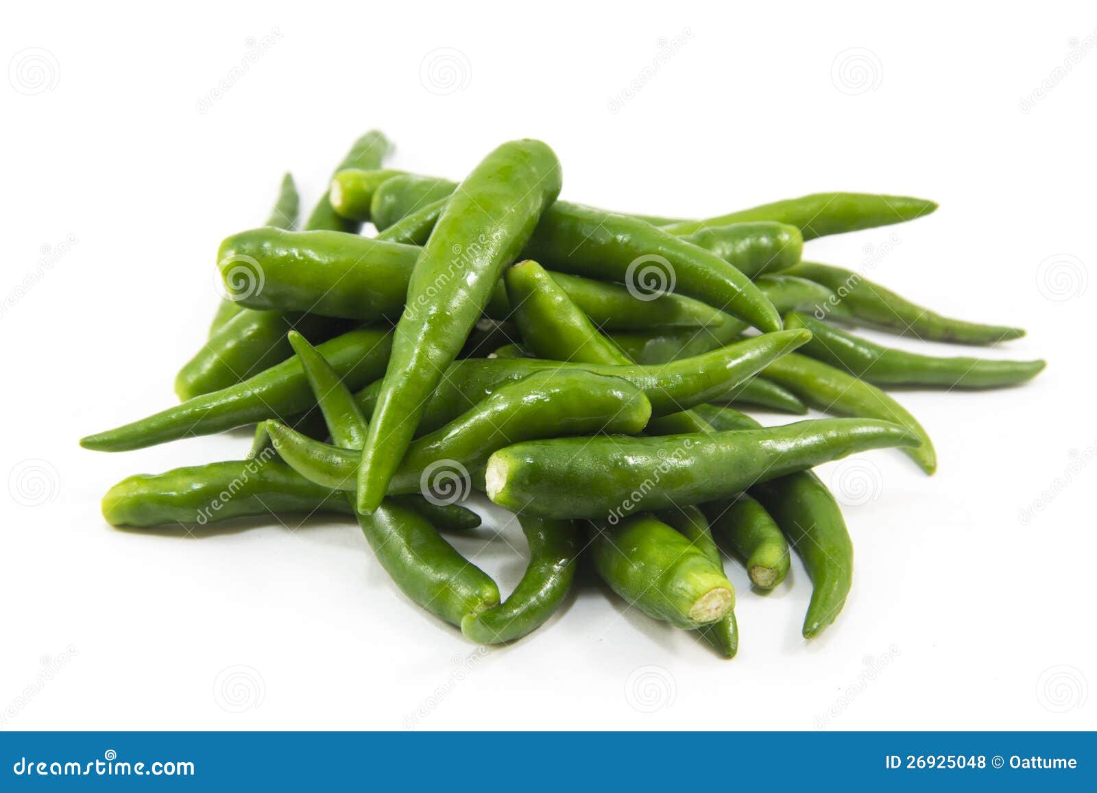 Hot Thai Chilli Peppers on White Background Stock Photo Image of
