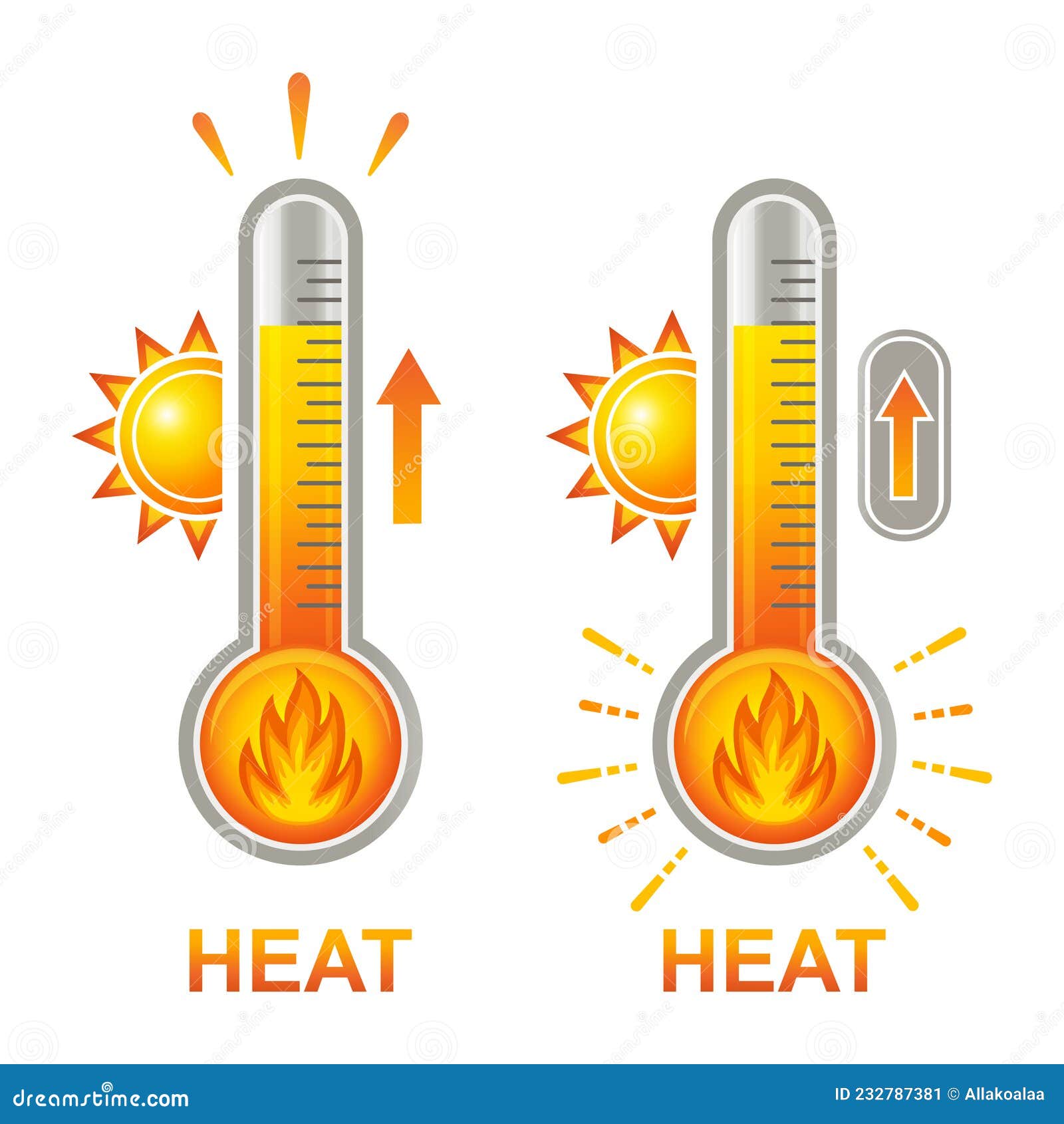 Earth Experiencing Extreme High Temperatures Thermometer Stock Illustration  2320981981
