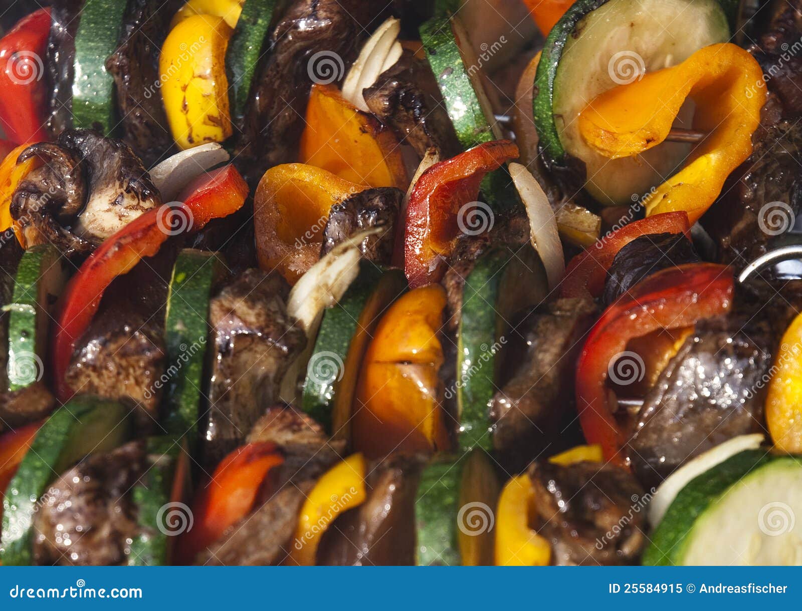 Hot vegetables on skewers stock image. Image of tasty 25584915