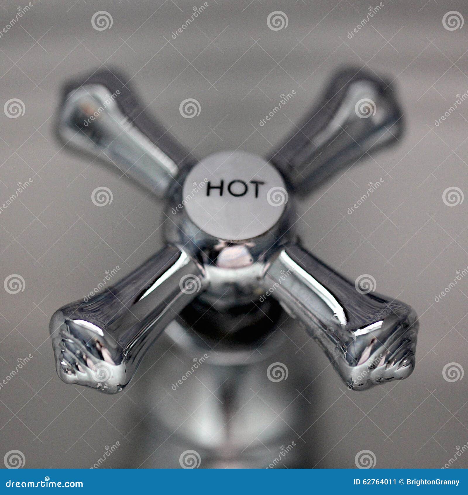 Hot water tap stock image. Image of utility, separated 62764011