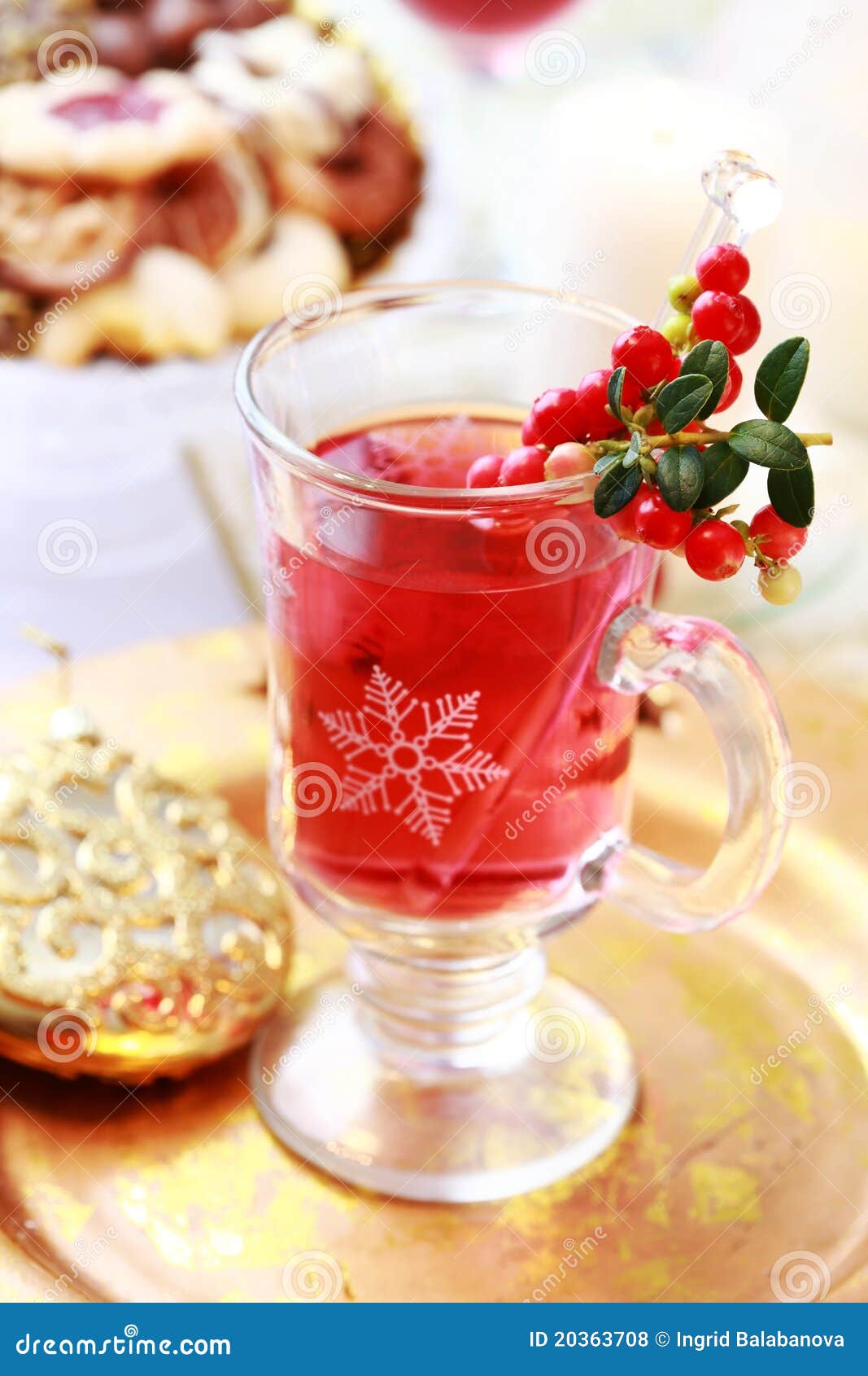 Hot wine cranberry punch stock photo. Image of seasonal - 20363708