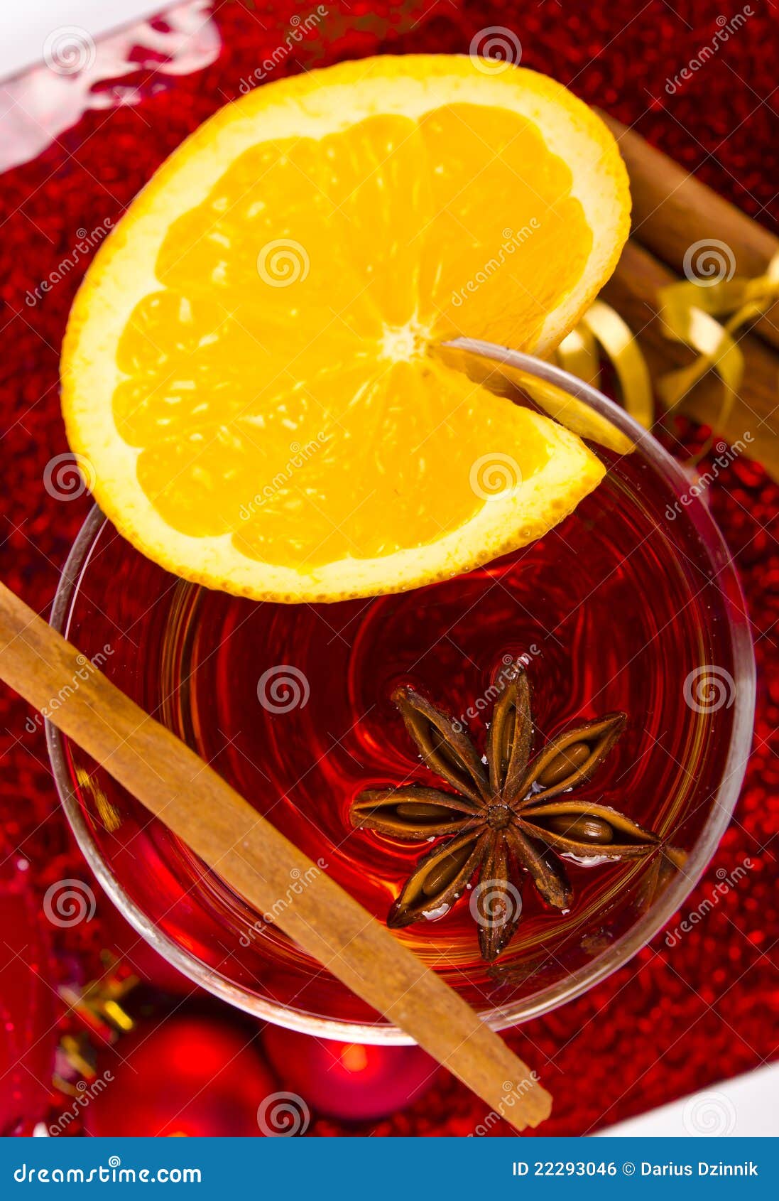Hot wine punch stock photo. Image of decoration, love 22293046