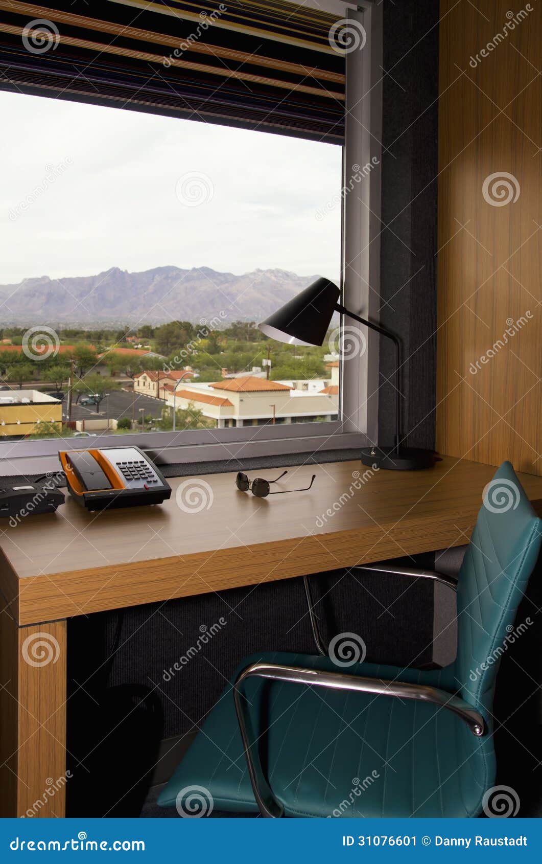 Hotel Apartment Built In Office Desk Stock Image Image Of Inside