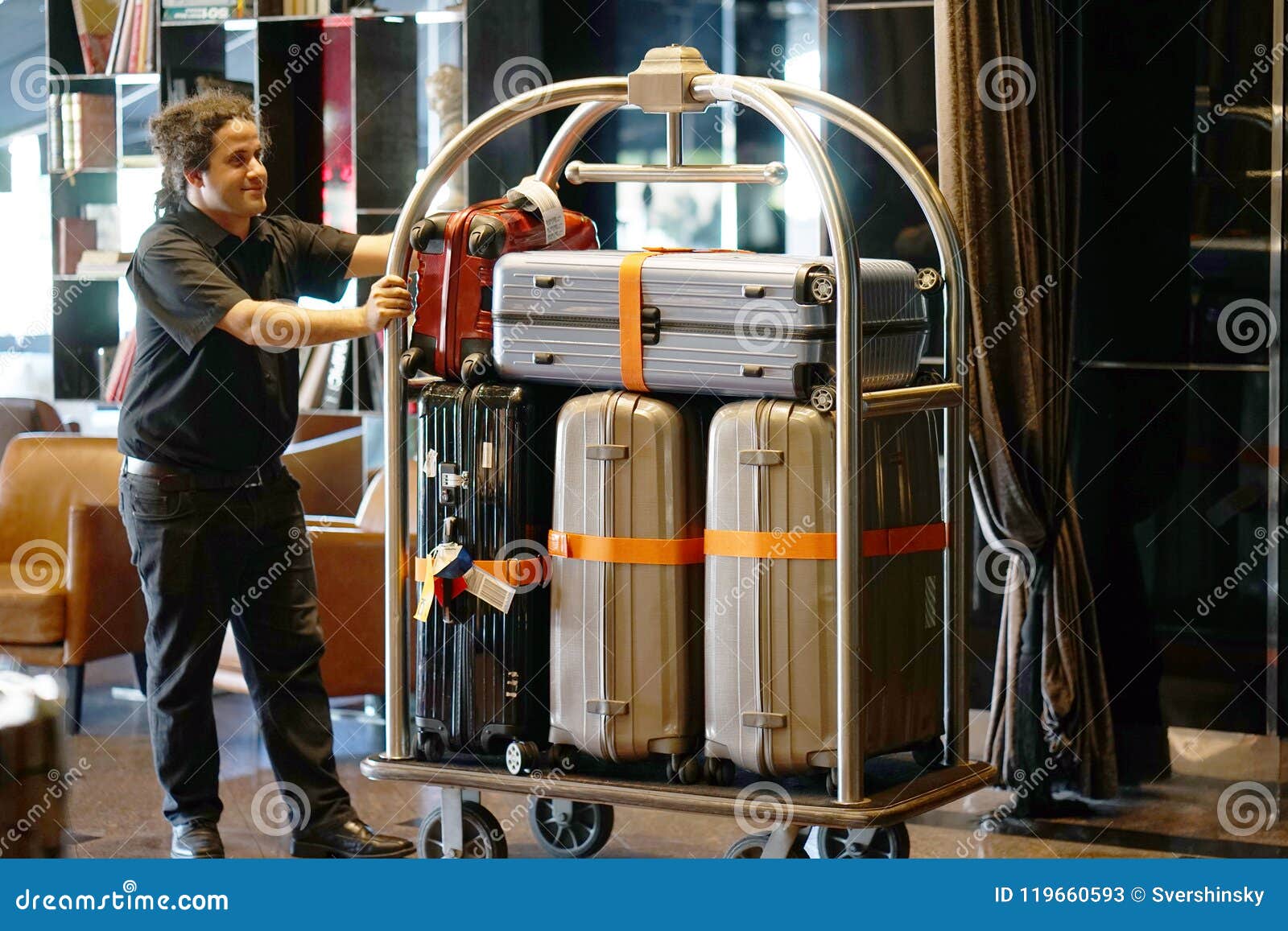 hotel baggage cart