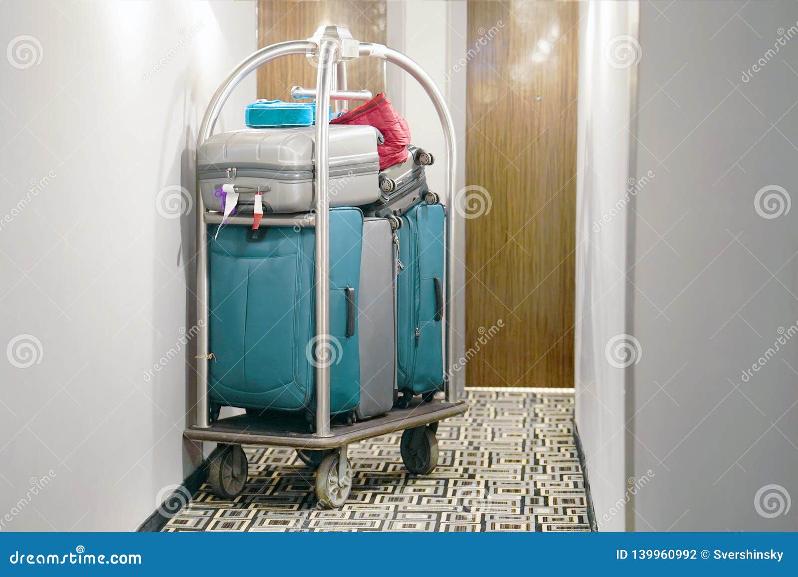 Hotel baggage cart stock photo. Image of holiday, porter 139960992