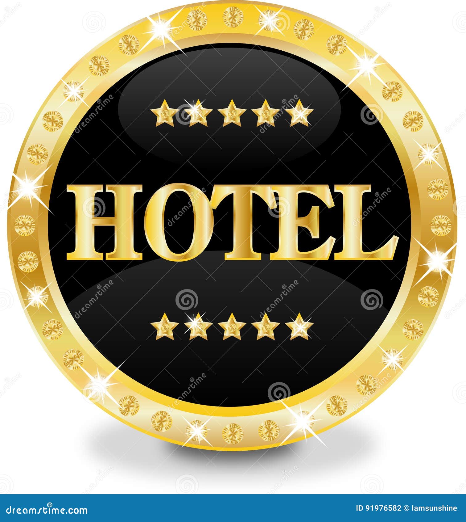 Hotel banner stock illustration. Illustration of premium - 91976582