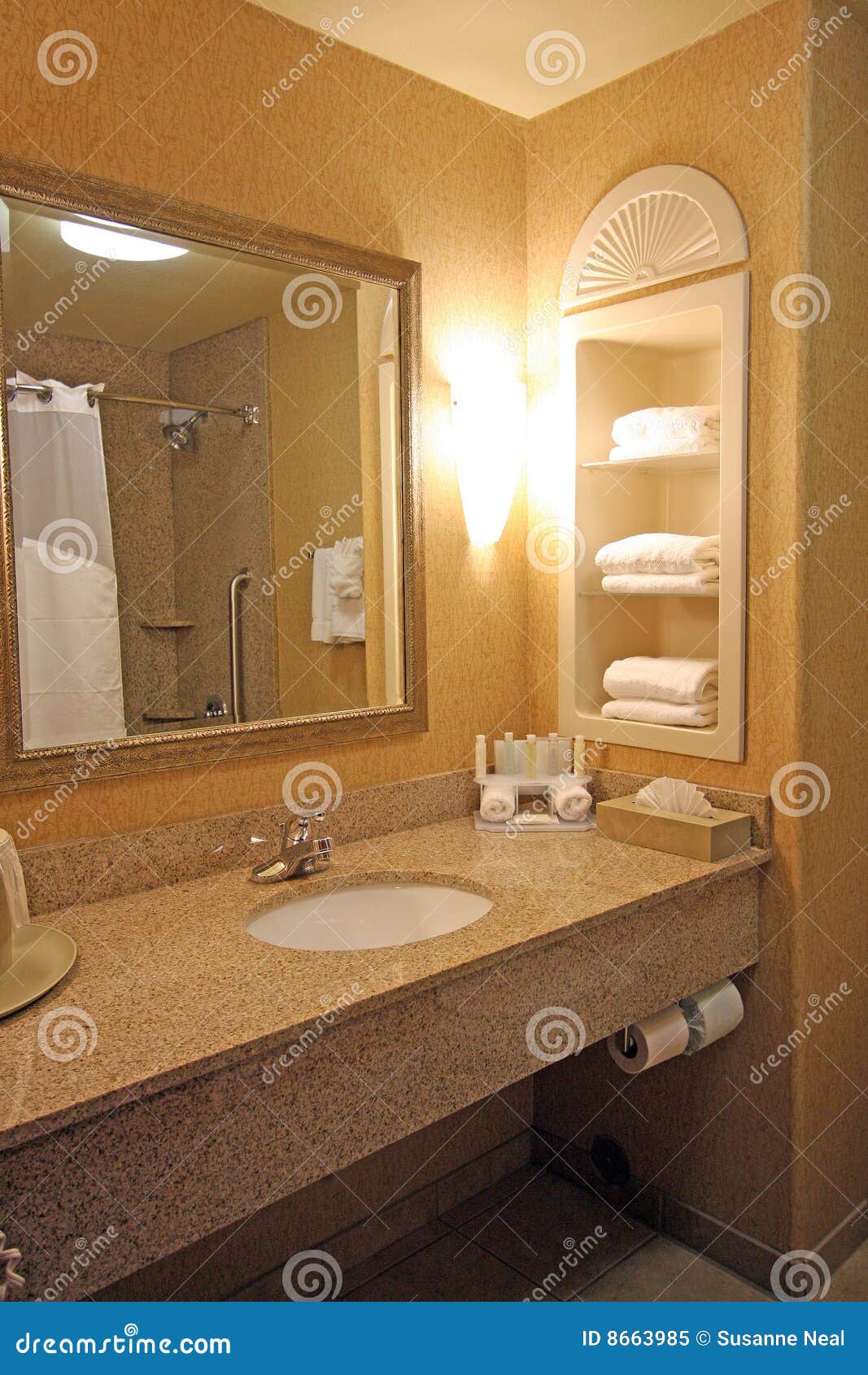 Hotel Bathroom Sink Area Royalty Free Stock Photo - Image ...