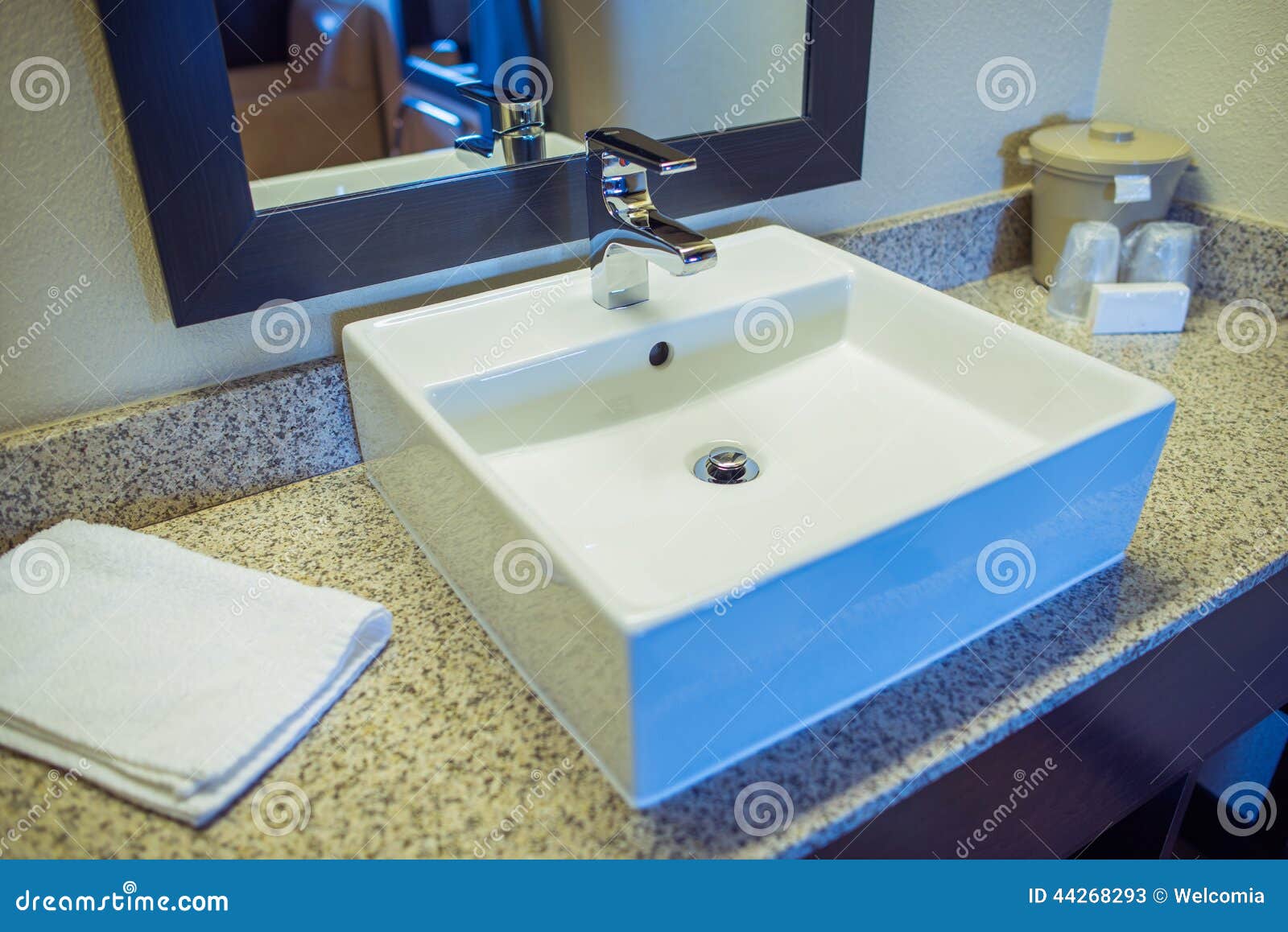 Hotel Bathroom Sink stock image. Image of modern, sink - 44268293