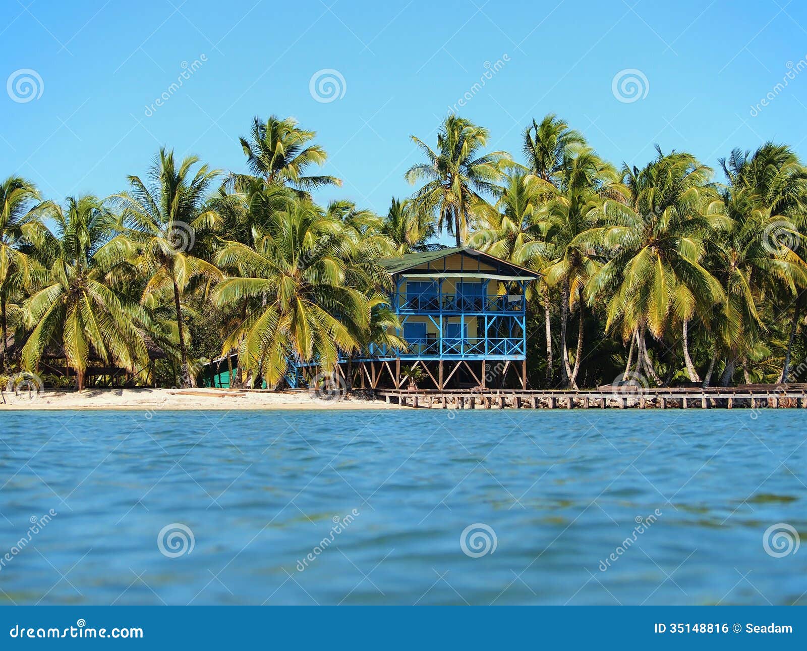 Hotel and beach stock photo. Image of building, hotel 35148816