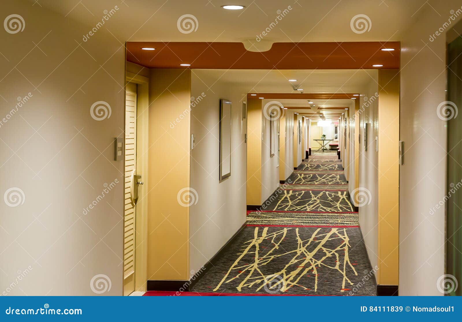 Hotel Corridor Interior Stock Image Image Of Hallway