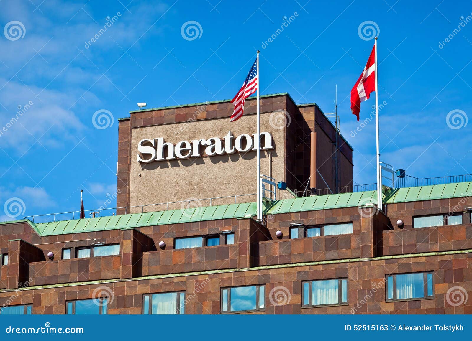 Hotel de Sheraton em Éstocolmo. ÉSTOCOLMO, SUÉCIA - 27 DE JULHO: Hotel de Sheraton o 27 de julho de 2012 em Éstocolmo, Suécia Sheraton é parte do grupo dos hotéis de Starwood, um do mundiais as maiores