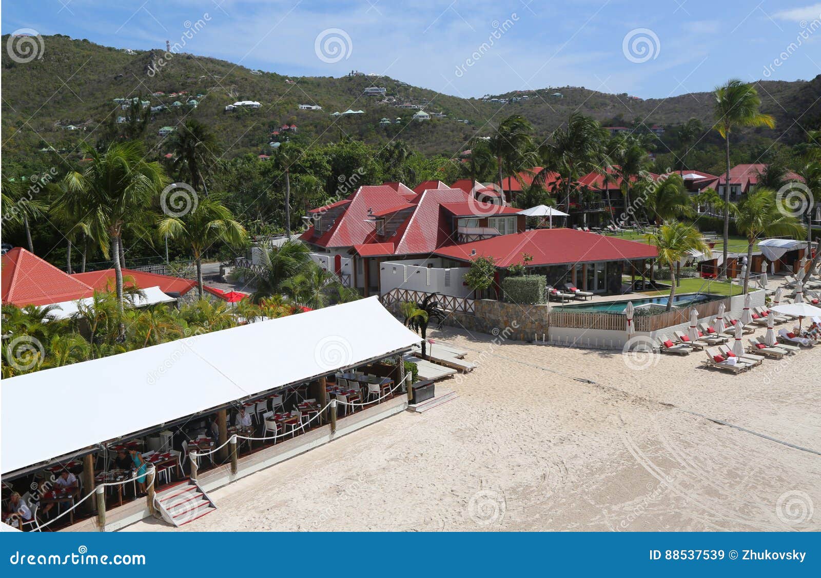 Hotel Di Eden Rock a St Barts, Antille Francesi Immagine Stock ...