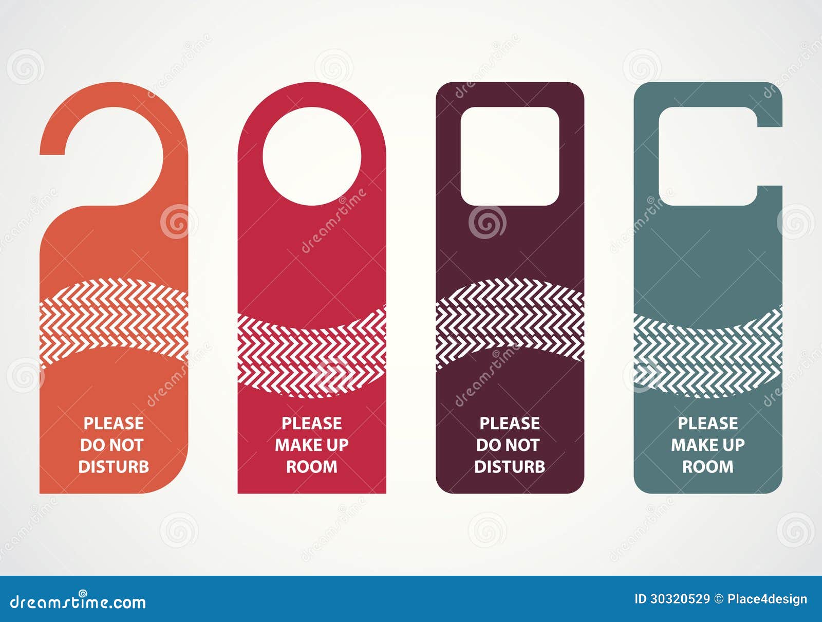 Please Do Not Disturb with Stop Icon - Door Hanger