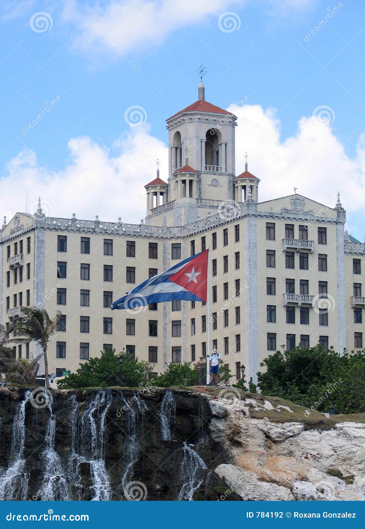 Hotel and flag stock photo. Image of america, vacation 784192
