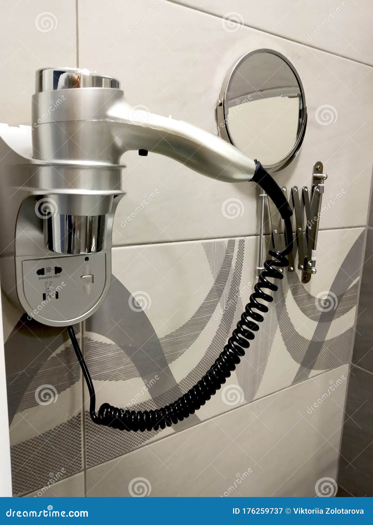 Hotel hair dryer. editorial photography. Image of drier 176259737