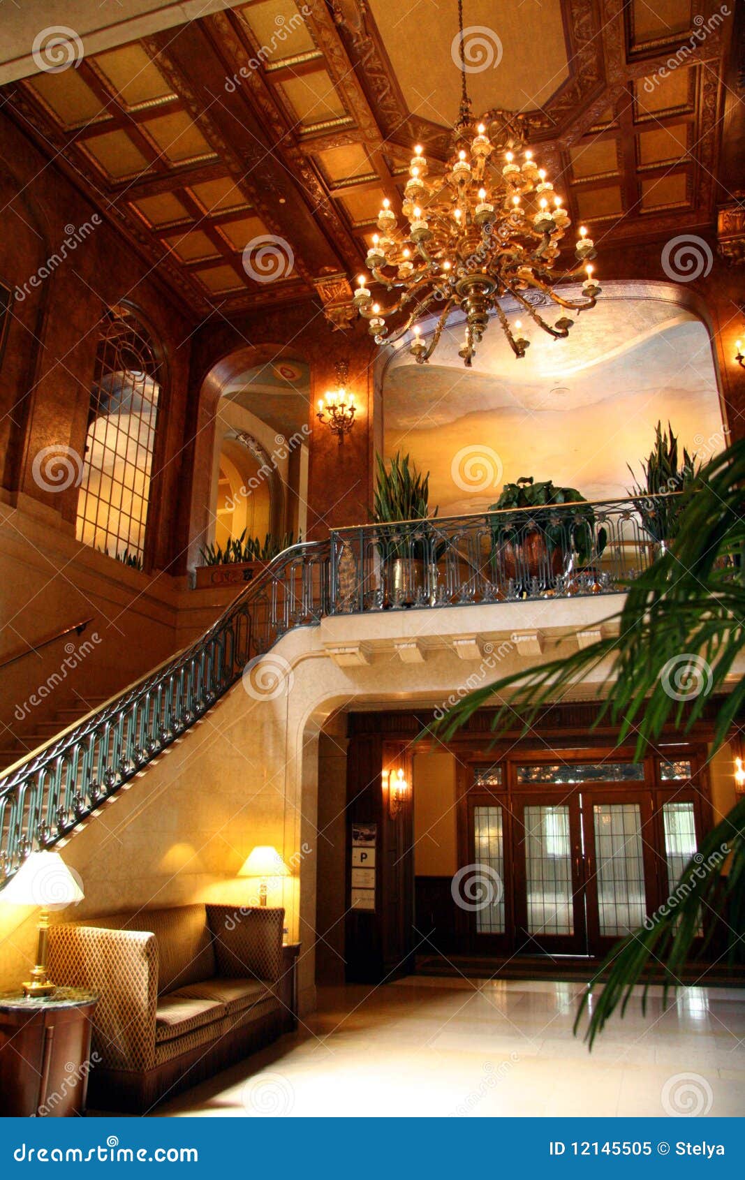 Hotel Lobby Interior stock image Image of fancy place 