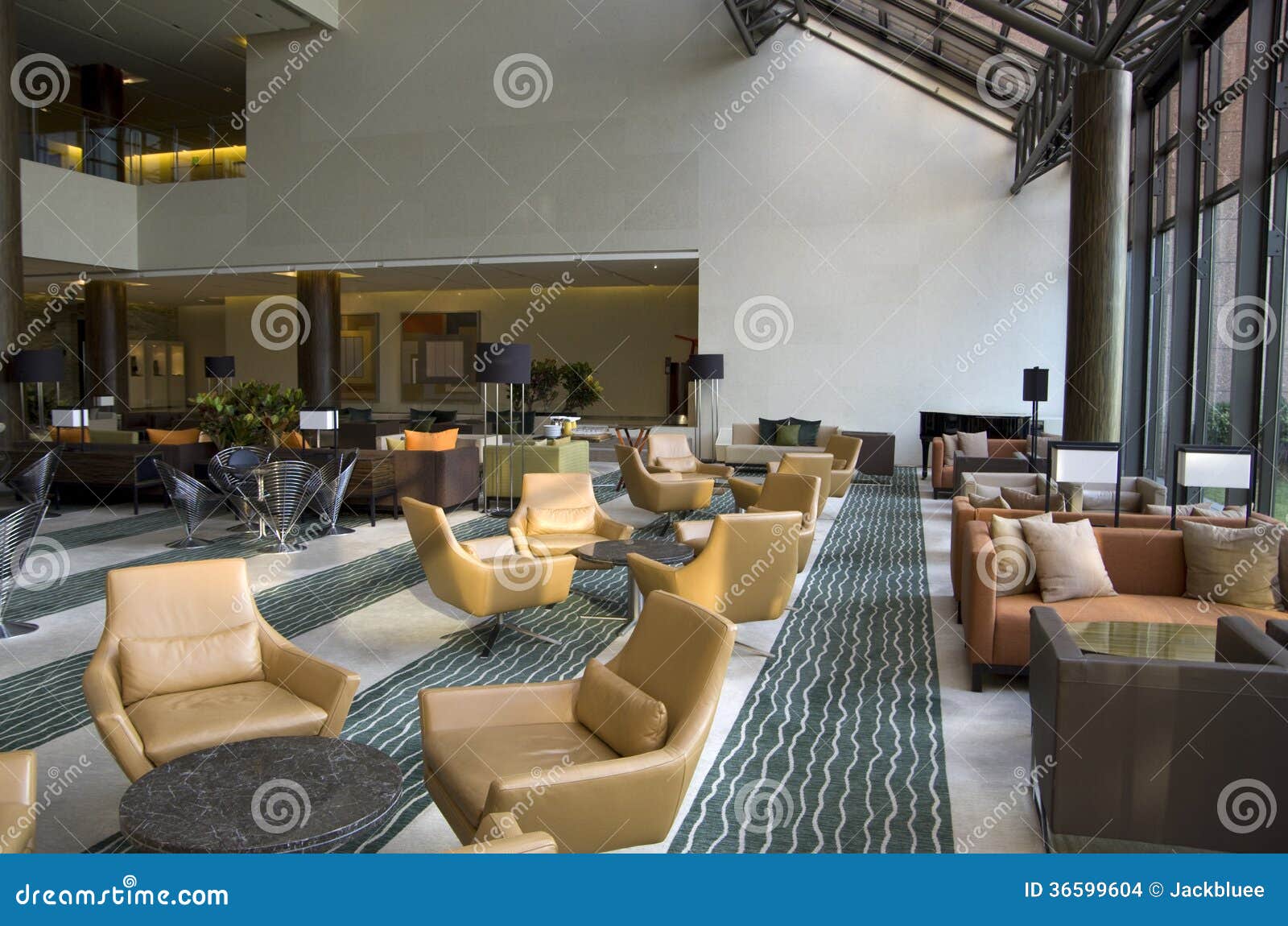 Luxury Hotel Lobby Lounge And Bar Stock Photo Image Of Lounge