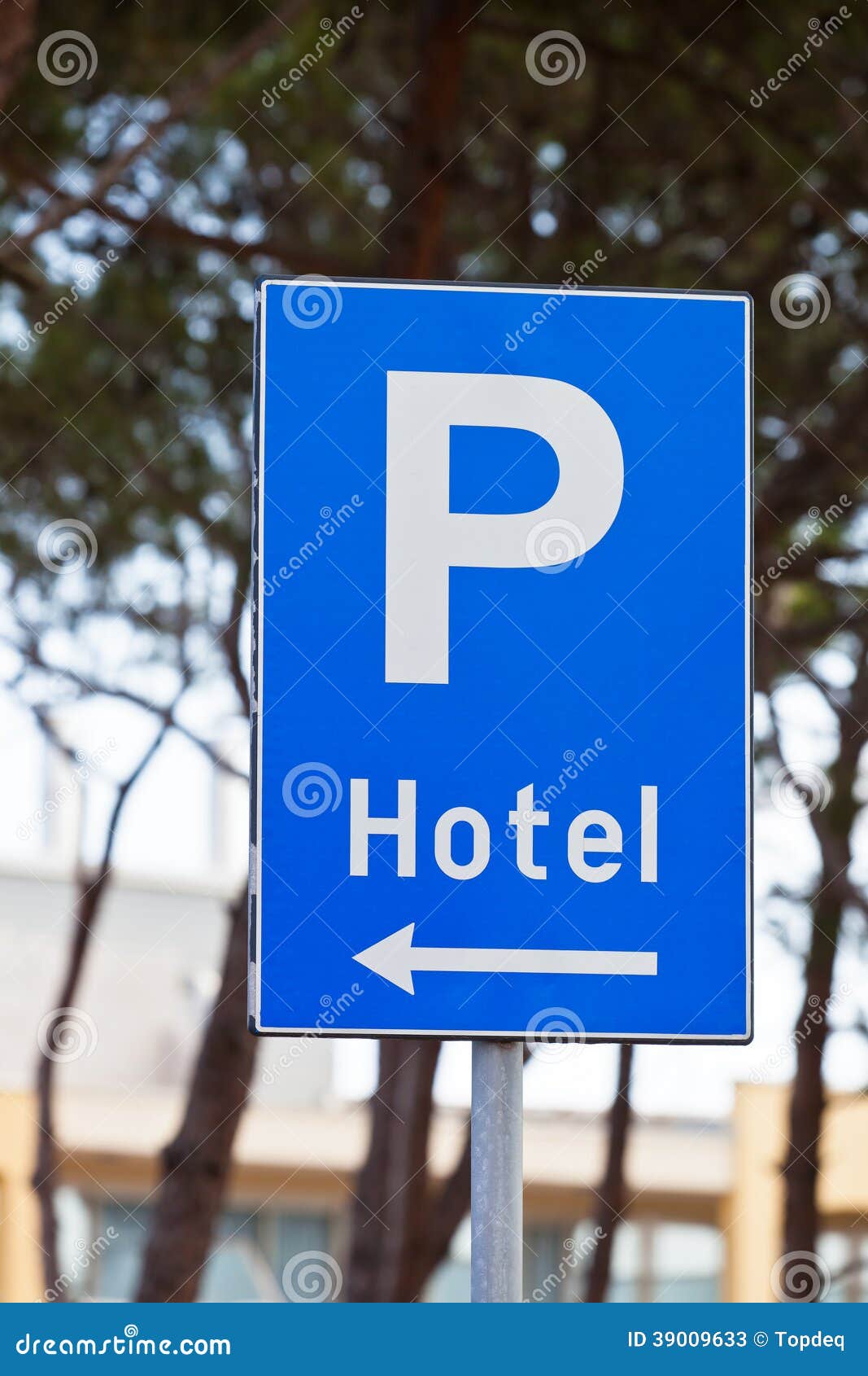 Hotel Parking Traffic Sign stock image. Image of structure 39009633