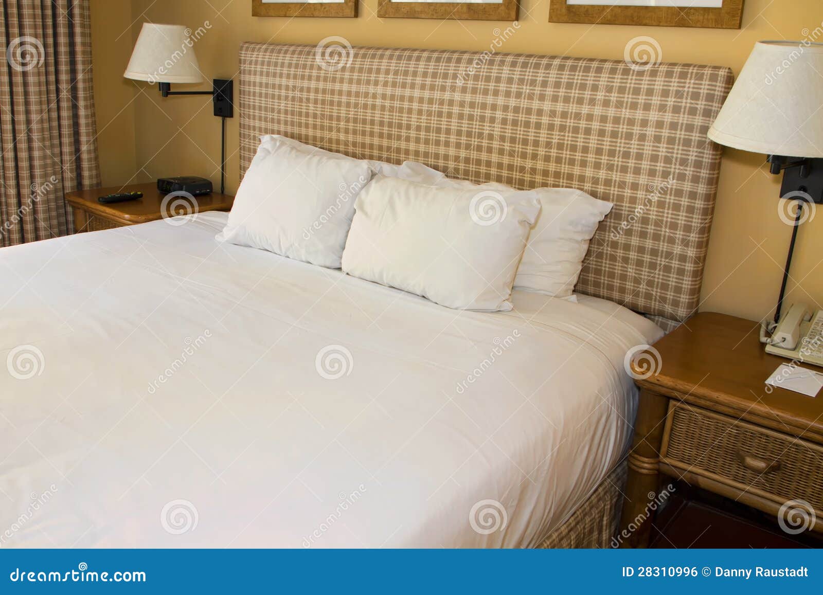 hotel resort bed and white linen