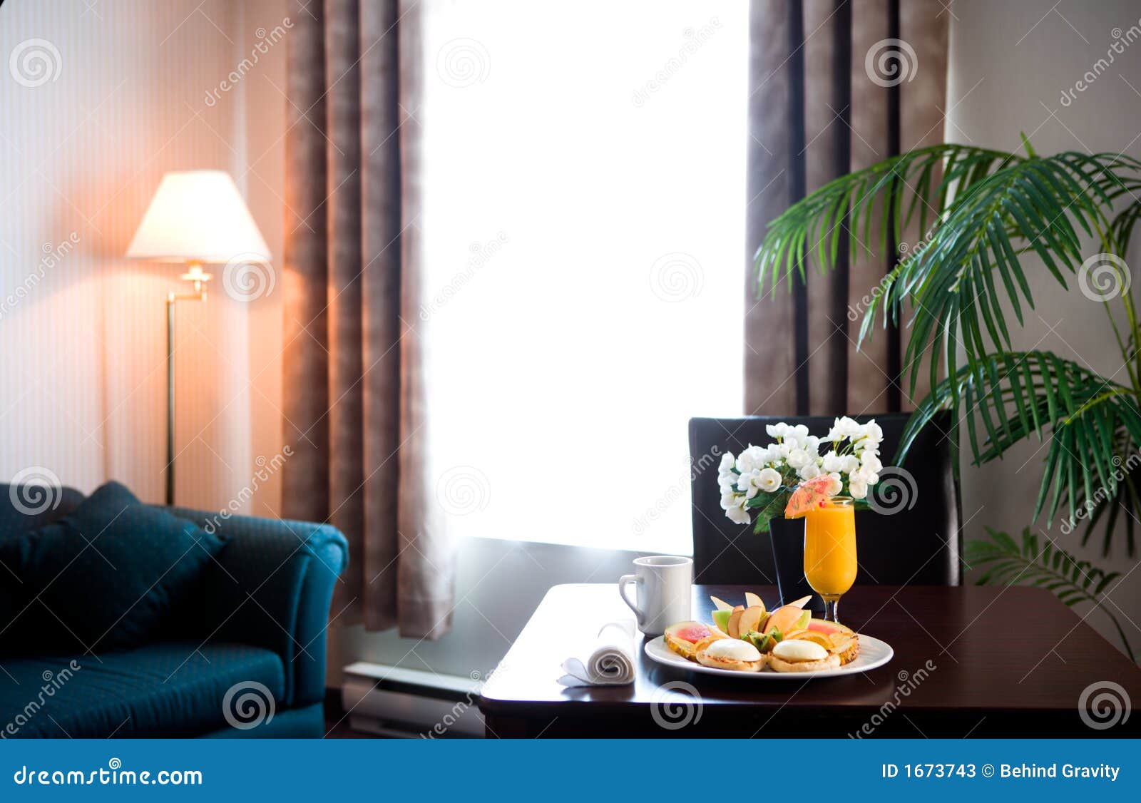 Hotel Room Breakfast Picture. Image 1673743