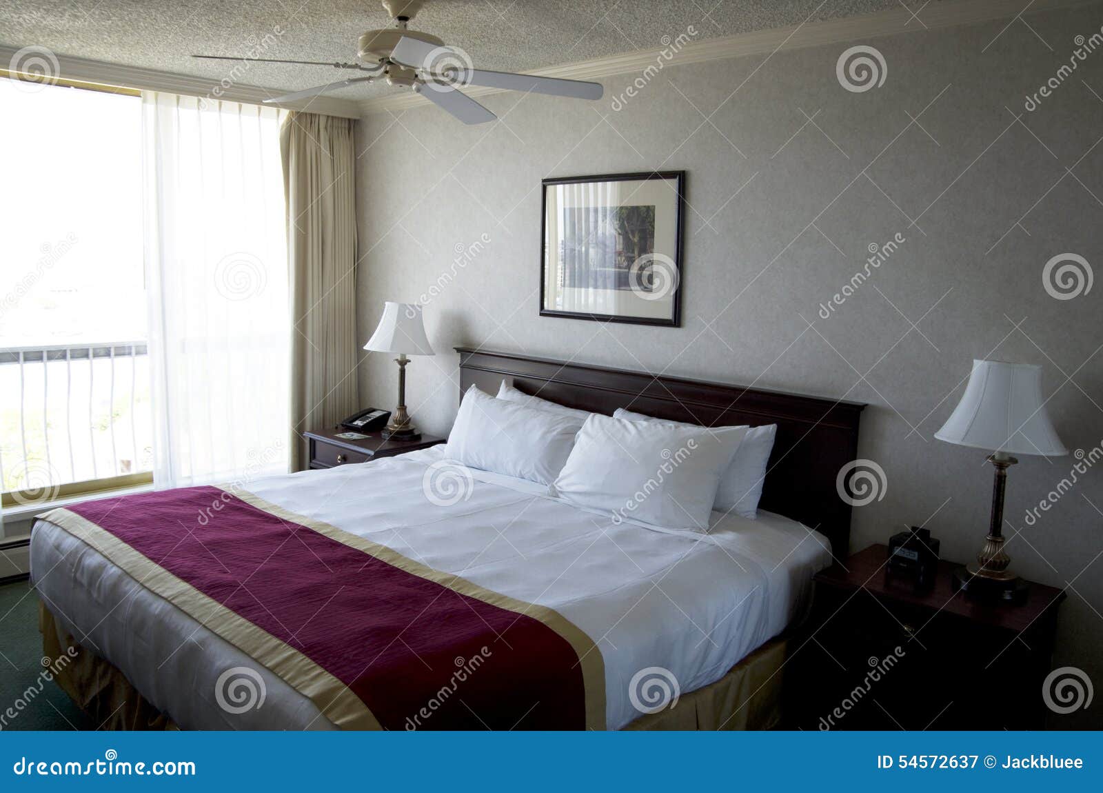 Hotel room stock image. Image of interior, clean, king 54572637