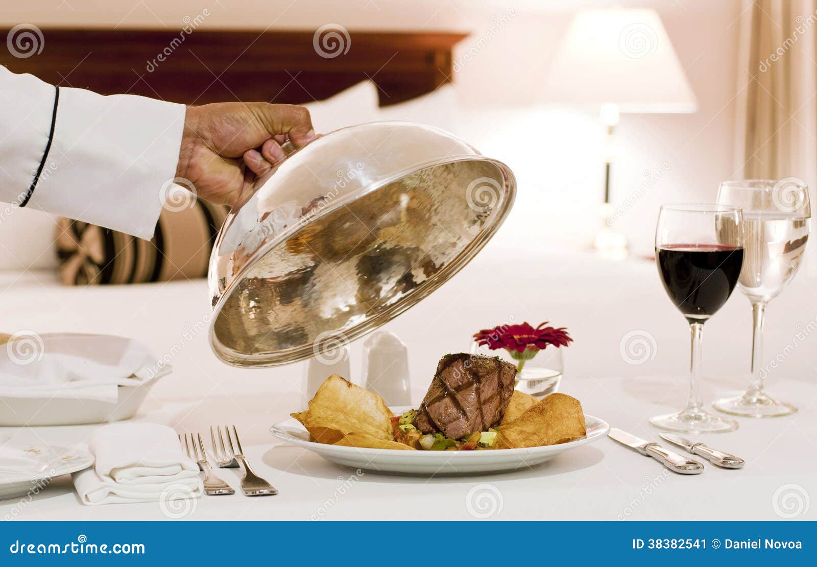 Hotel Room Service stock image. Image of flower, design 38382541