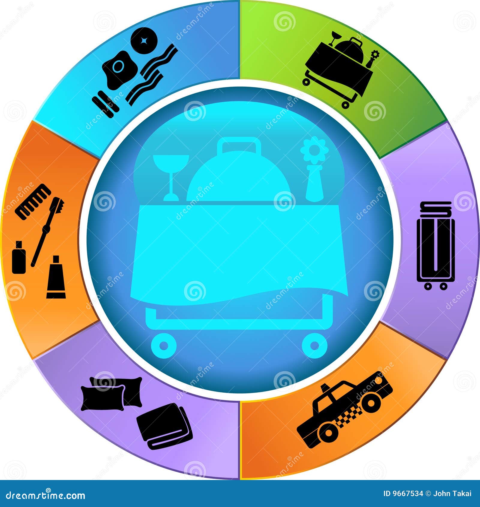 Hotel Service Wheel 2 stock vector. Illustration of vehicle 9667534