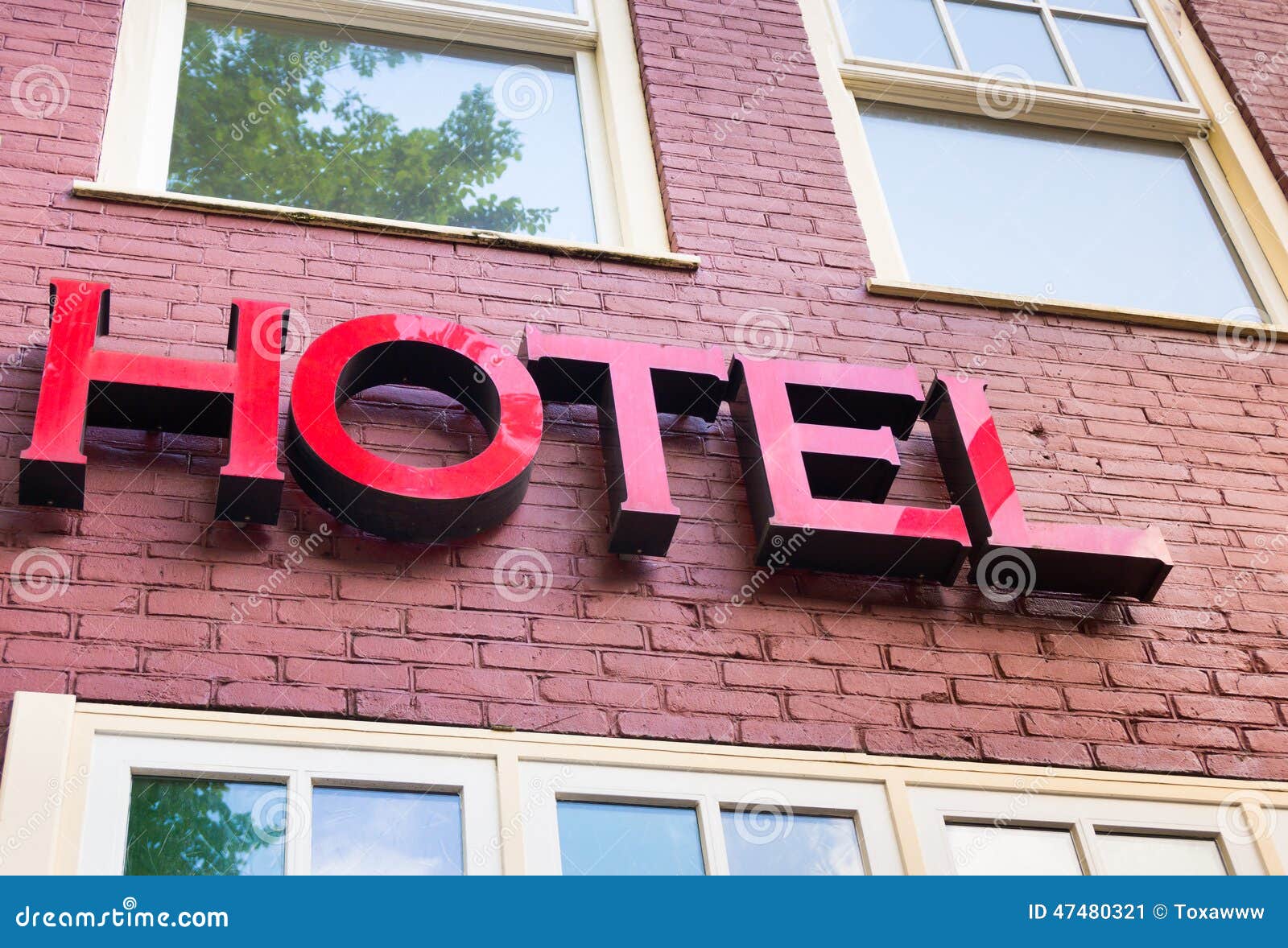 Hotel sign stock image. Image of hotels, retro, signs 47480321