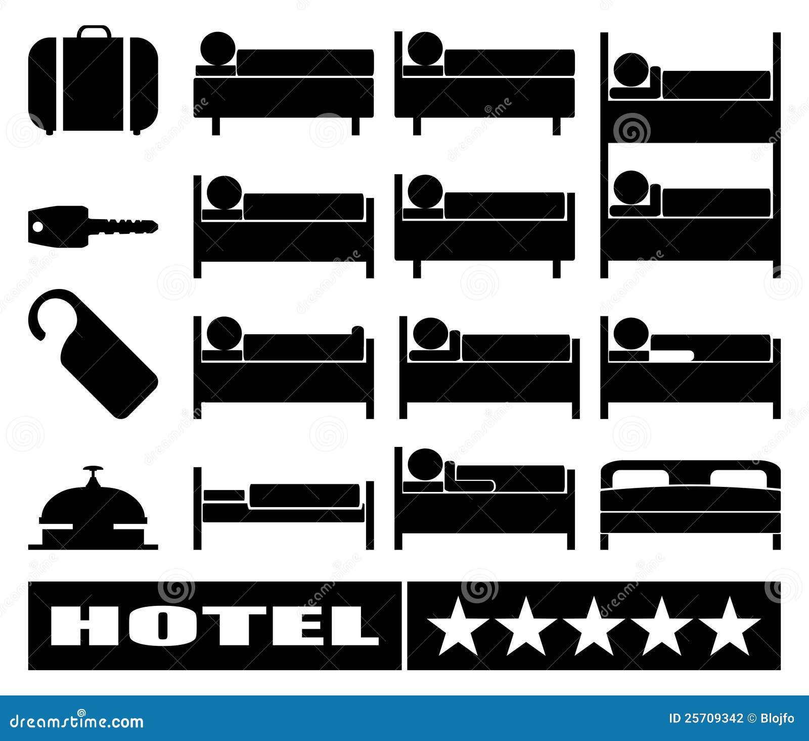 Hotel signs stock vector. Illustration of relaxation 25709342
