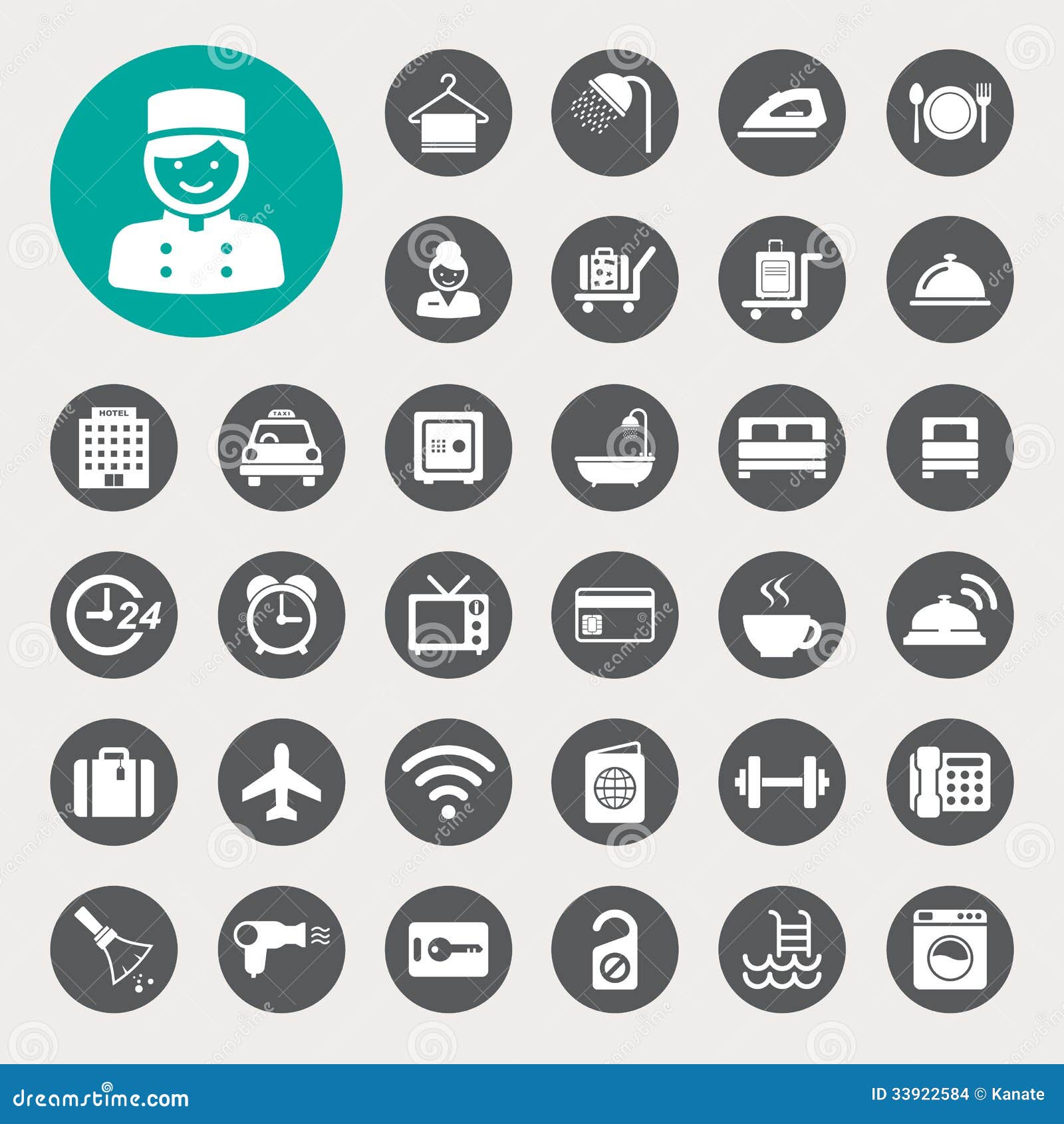 clipart hotel icon set - photo #30