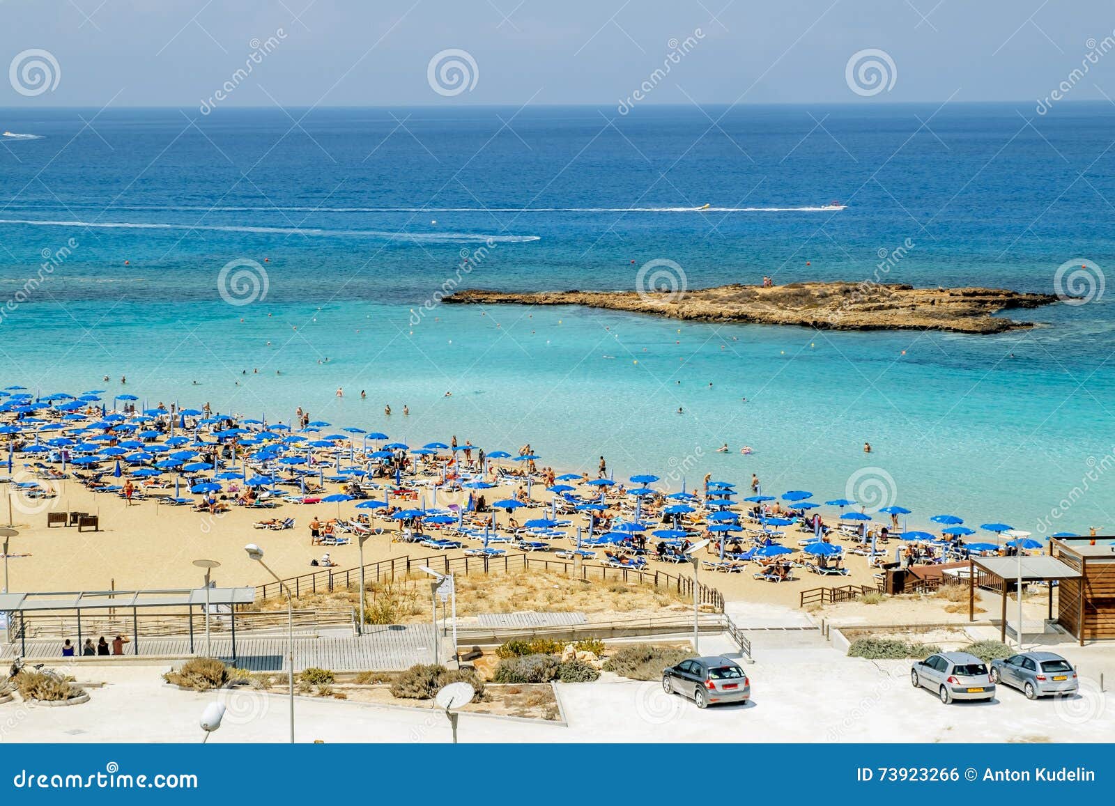 Hotels and Beach at Fig Tree Bay in Protaras Photo - Image of cyprus: 73923266