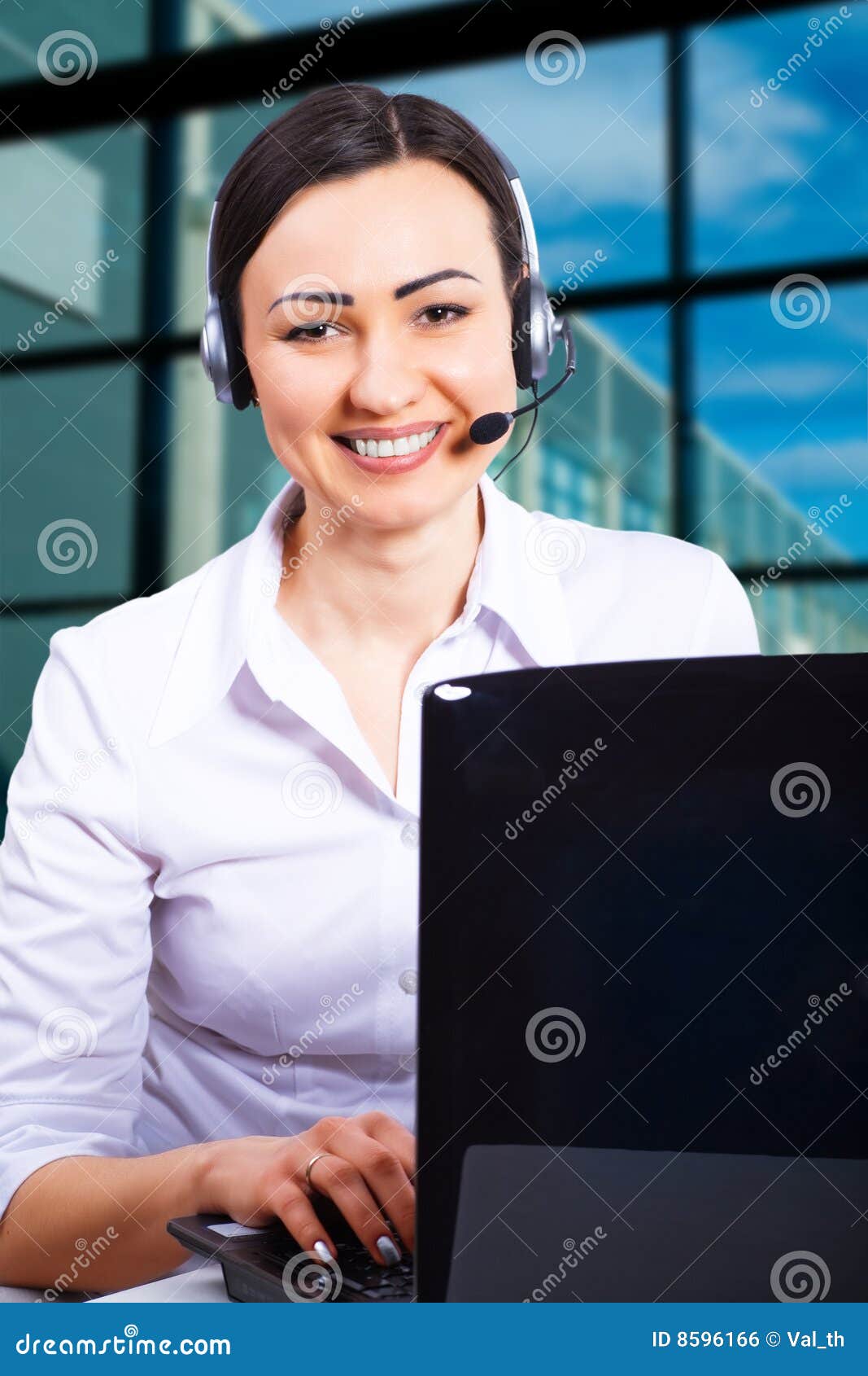 Hotline stock photo. Image of working, support, women 8596166