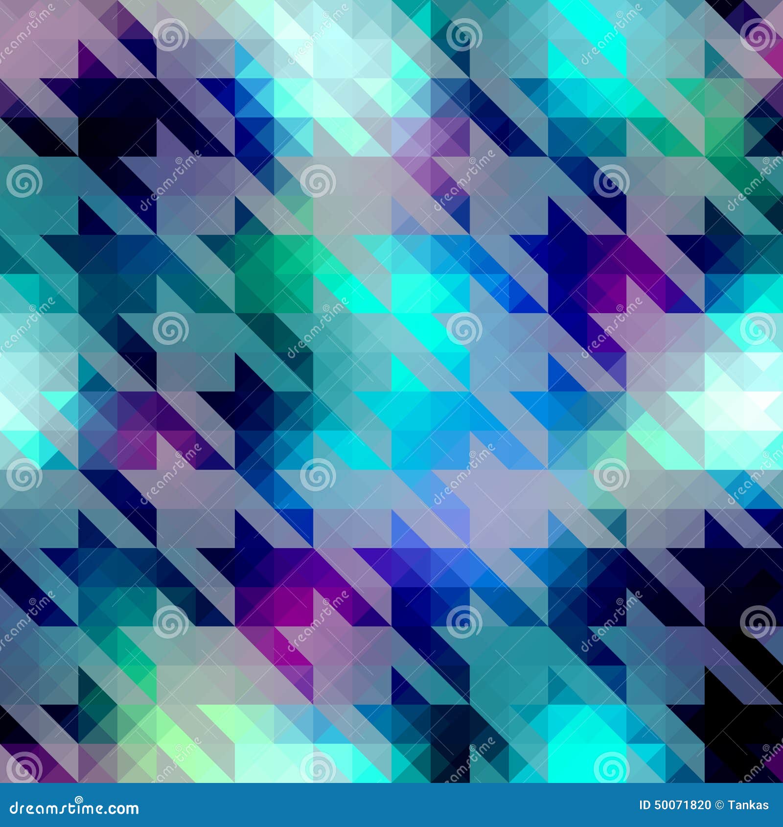 Houndstooth Pattern on Blue Geometric Background Stock Vector