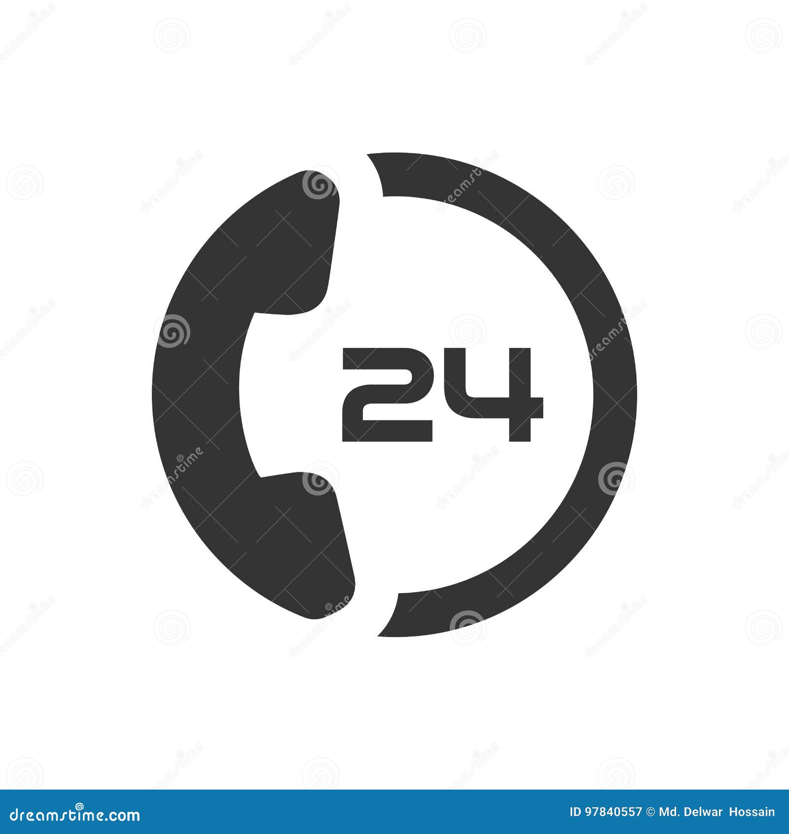 24 Hour Customer Care Service Stock Vector Illustration of vector