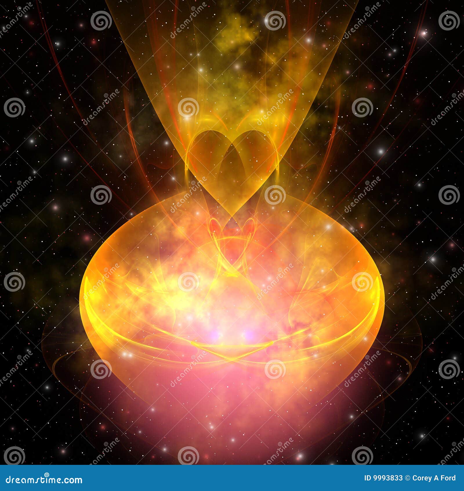 Hourglass Nebula stock illustration. Illustration of 9993833