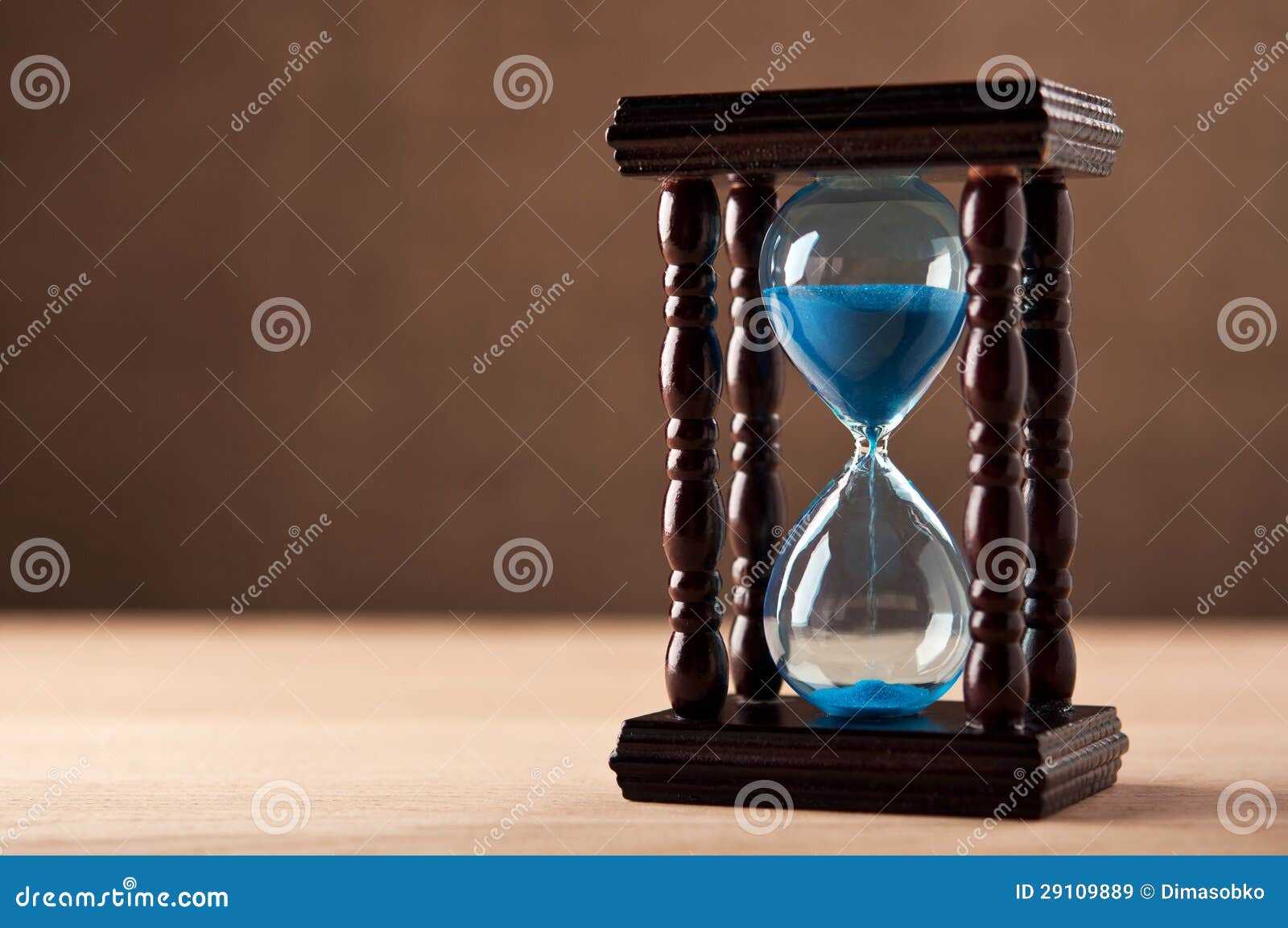 Hourglass on table stock image. Image of ancient, retro 29109889