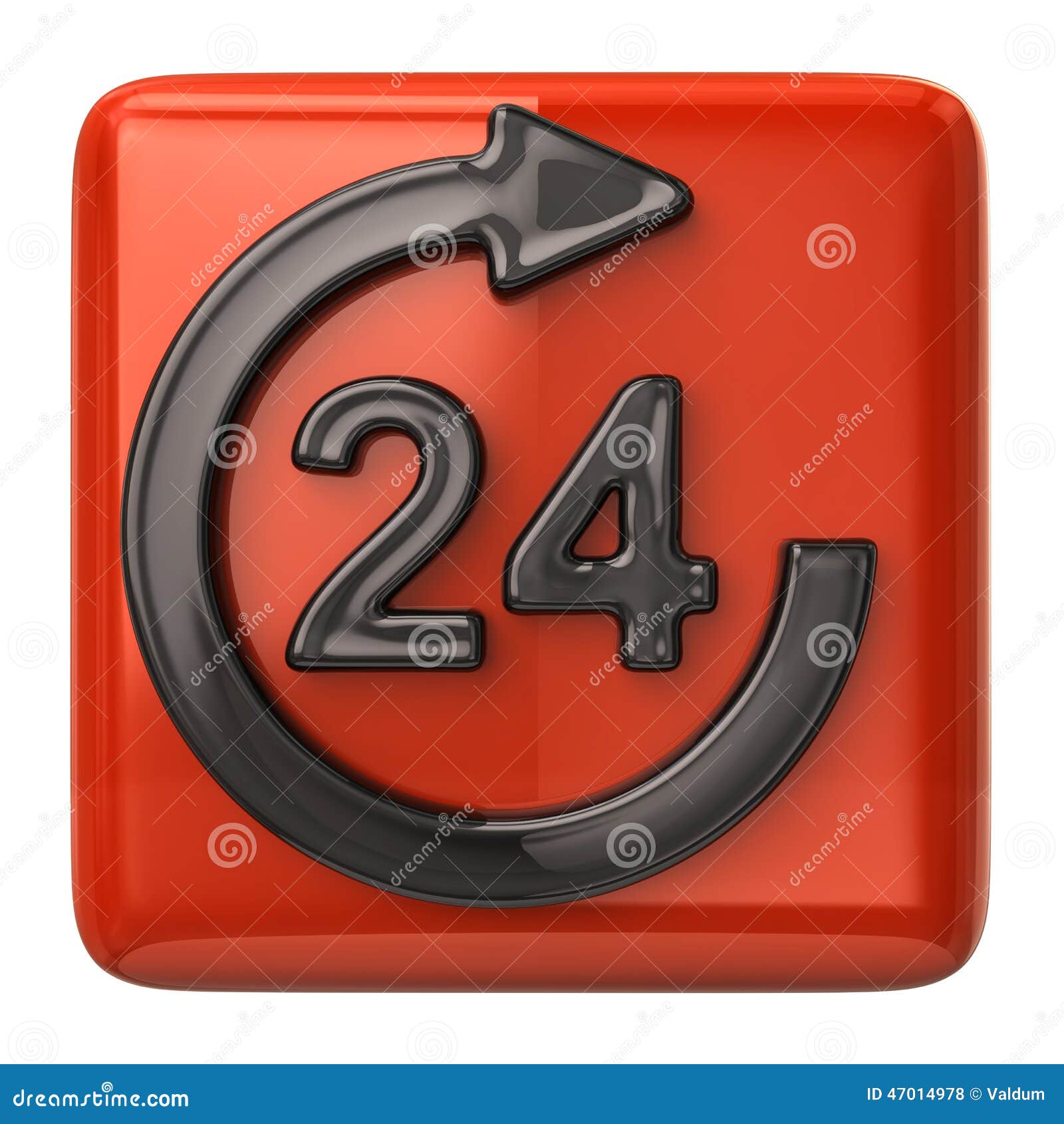 24 Hours Customer Service Icon Stock Illustration Illustration of