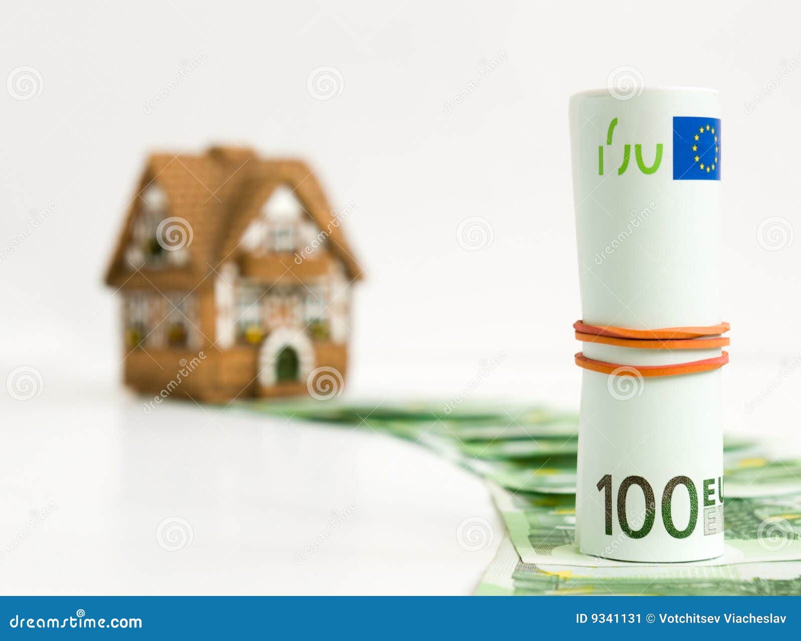 House for 100 euros stock image. Image of detached, idea 9341131