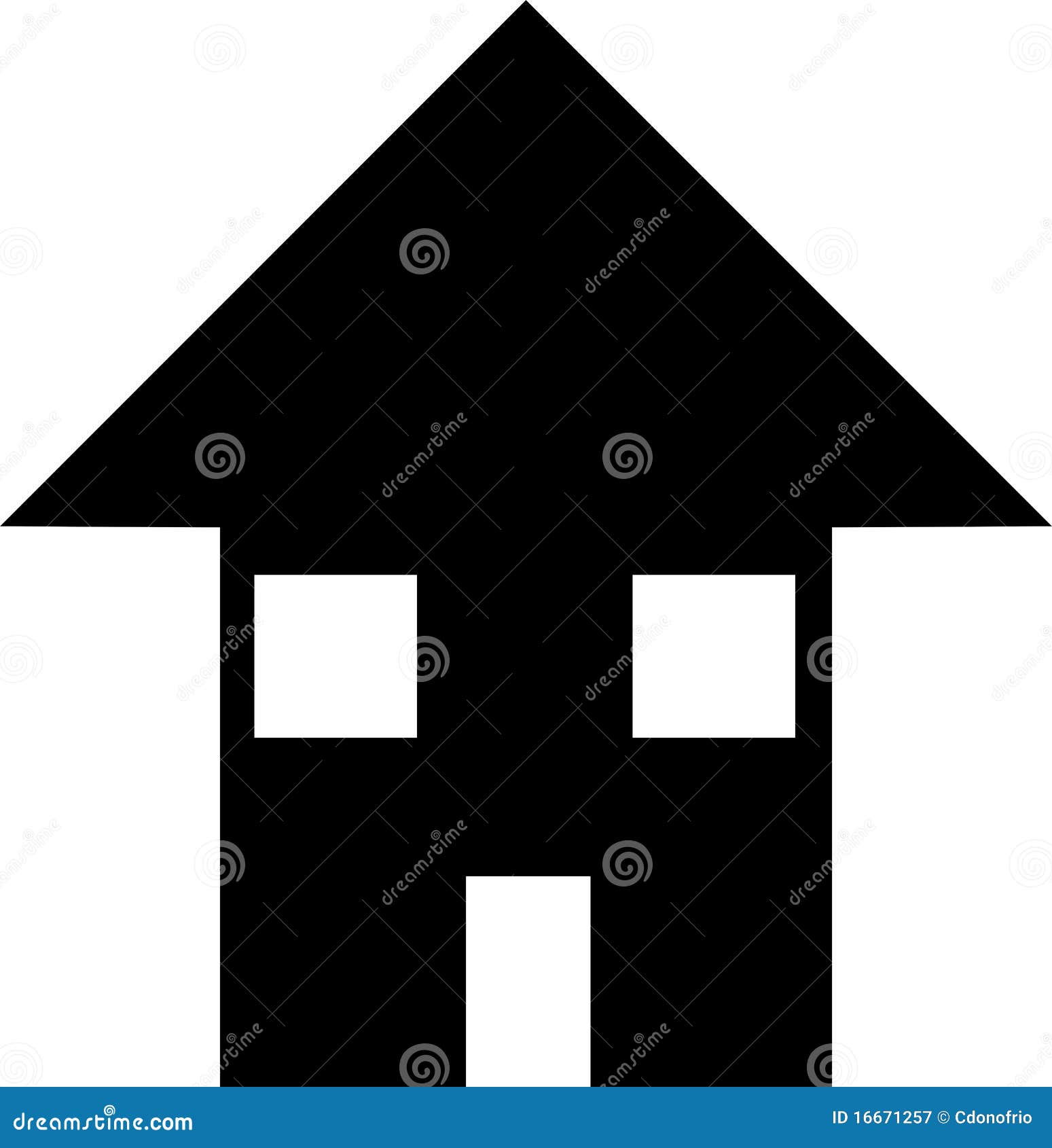 House stock illustration. Illustration of isolated, residence - 16671257