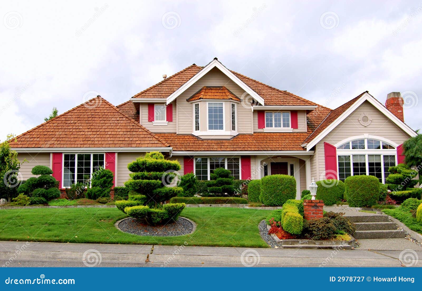 House stock image. Image of plants, luxury, real, meadow - 2978727
