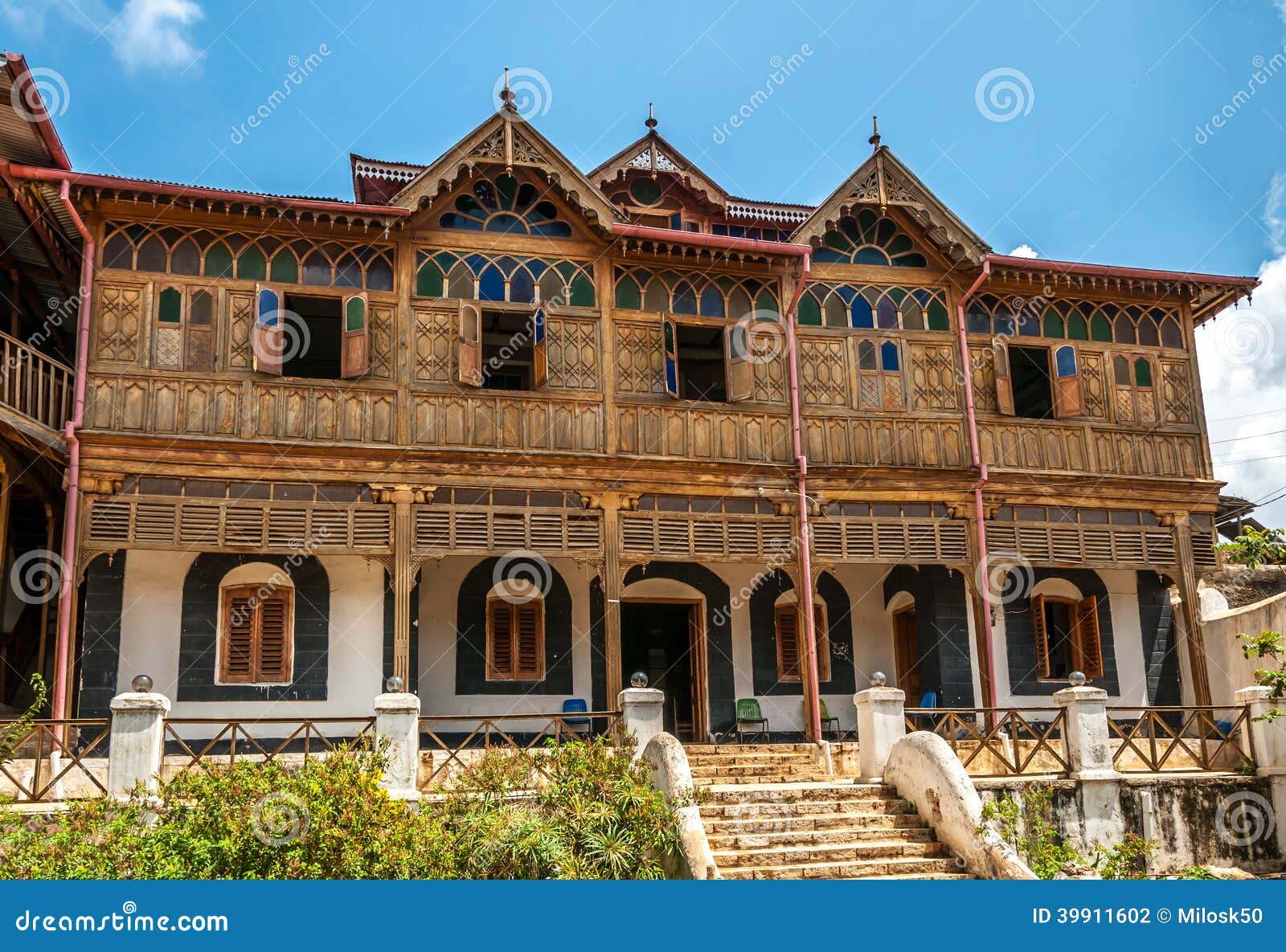 HARAR, ETHIOPIA - MARCH 28,2014 - Wooden house in Harare. House of 