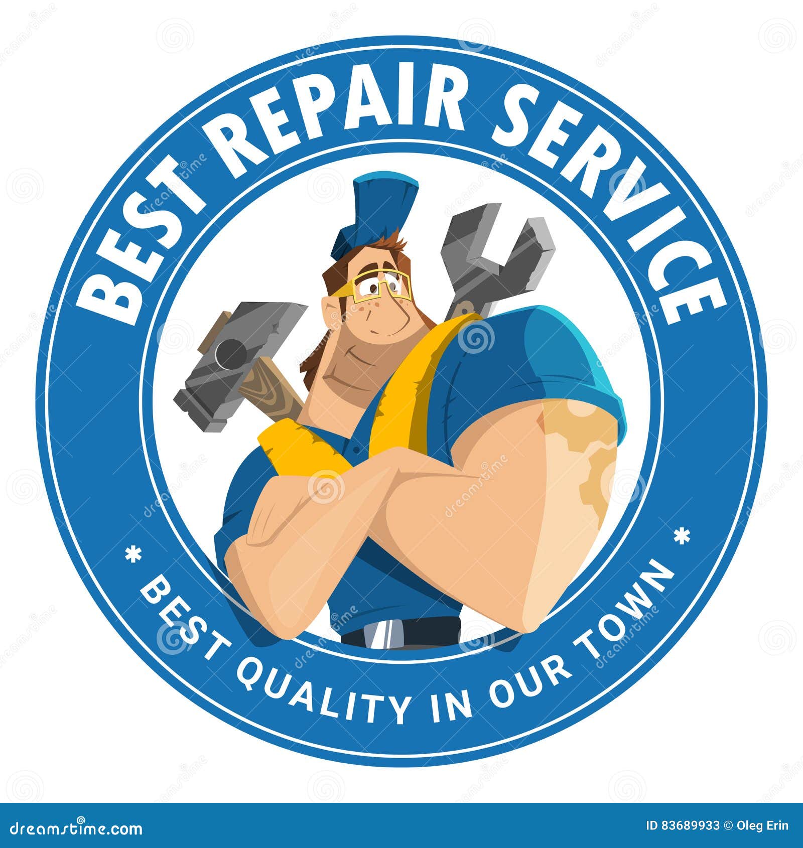 house auto car repair service tool shop store logo 