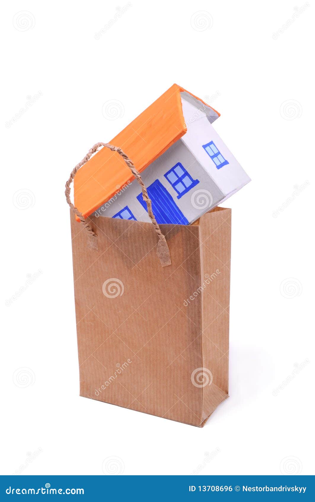 House in the bag stock photo. Image of life, finance 13708696