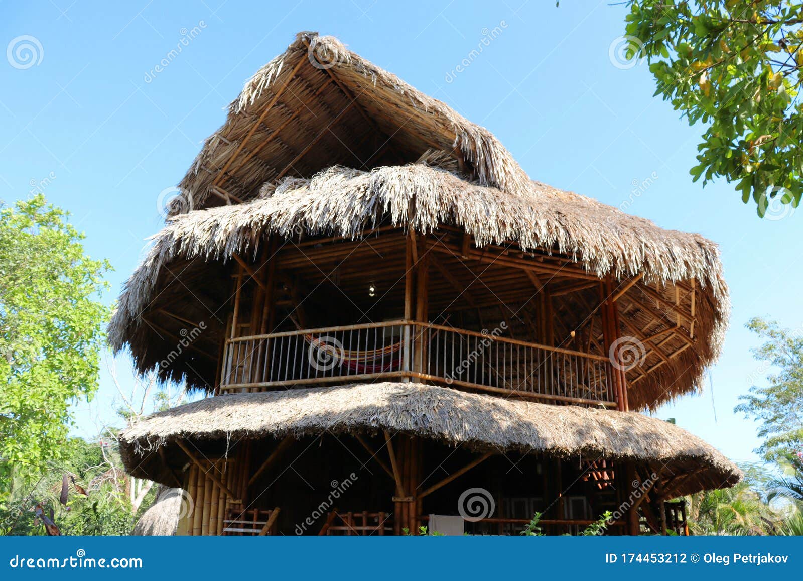 house of bamboo and shingles