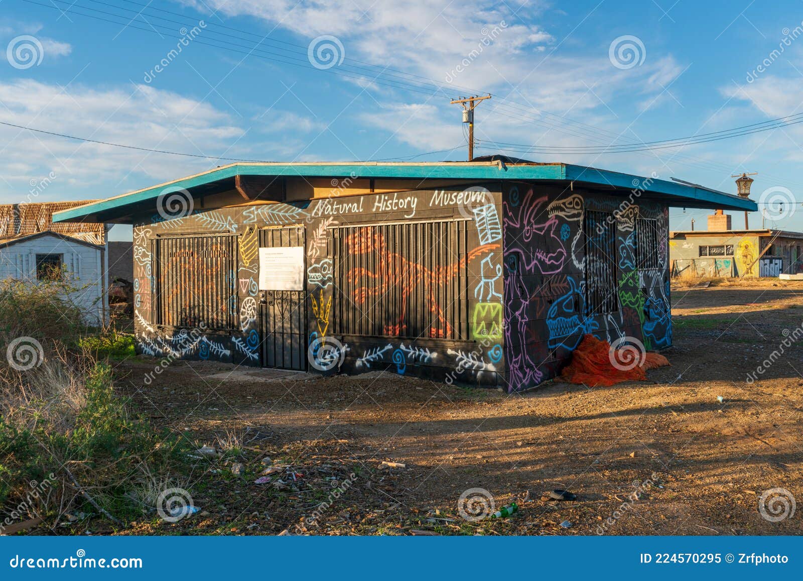 A House at Bombay Beach in the Salton Sea Editorial Image Image of