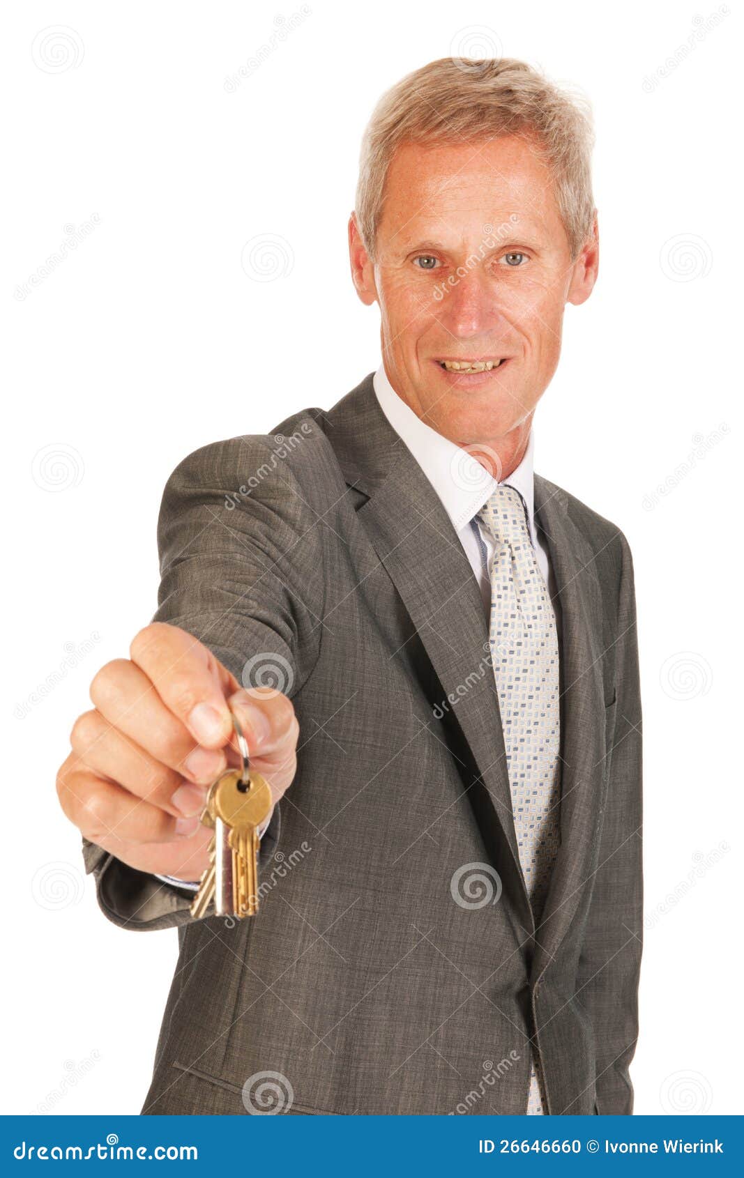 House broker with keys stock photo. Image of keyring 26646660