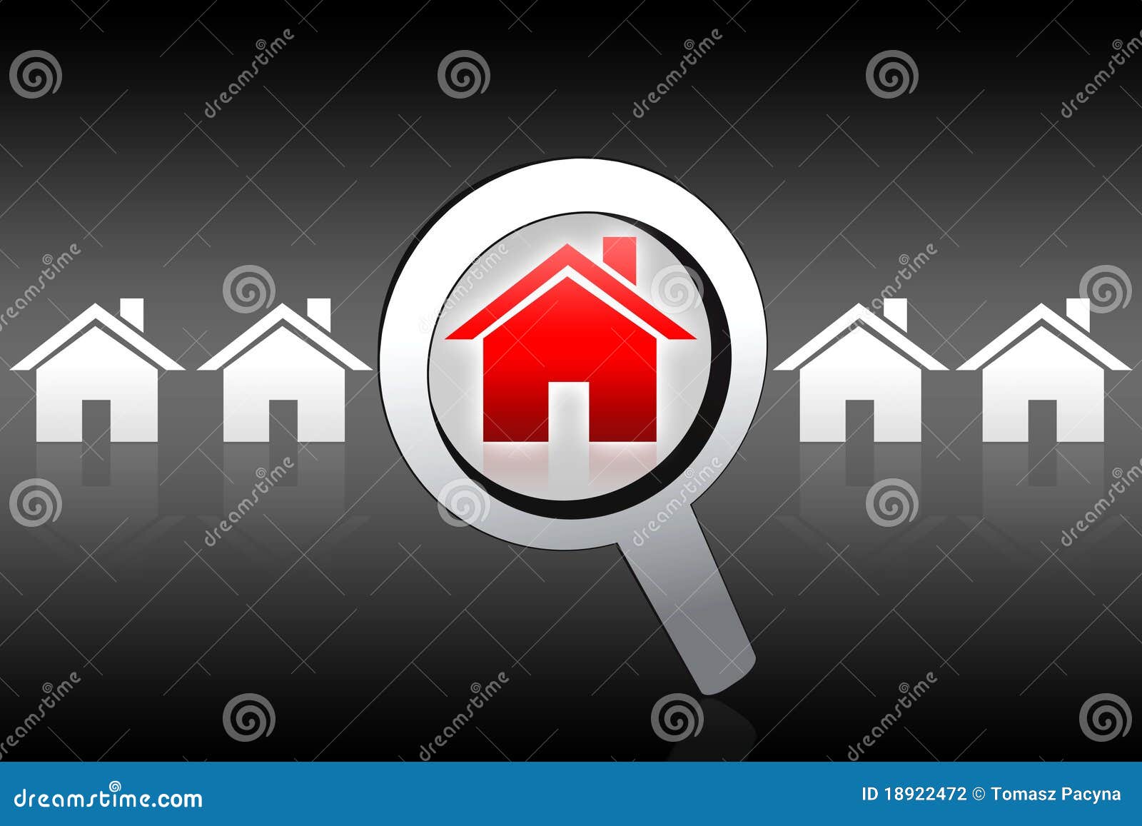 House Buying Searching Concept Stock Illustration Illustration of