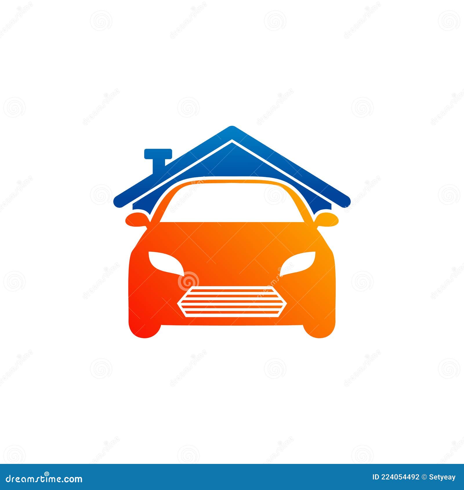 House Car Logo Vector Template, Creative Car Logo Design Concepts Stock